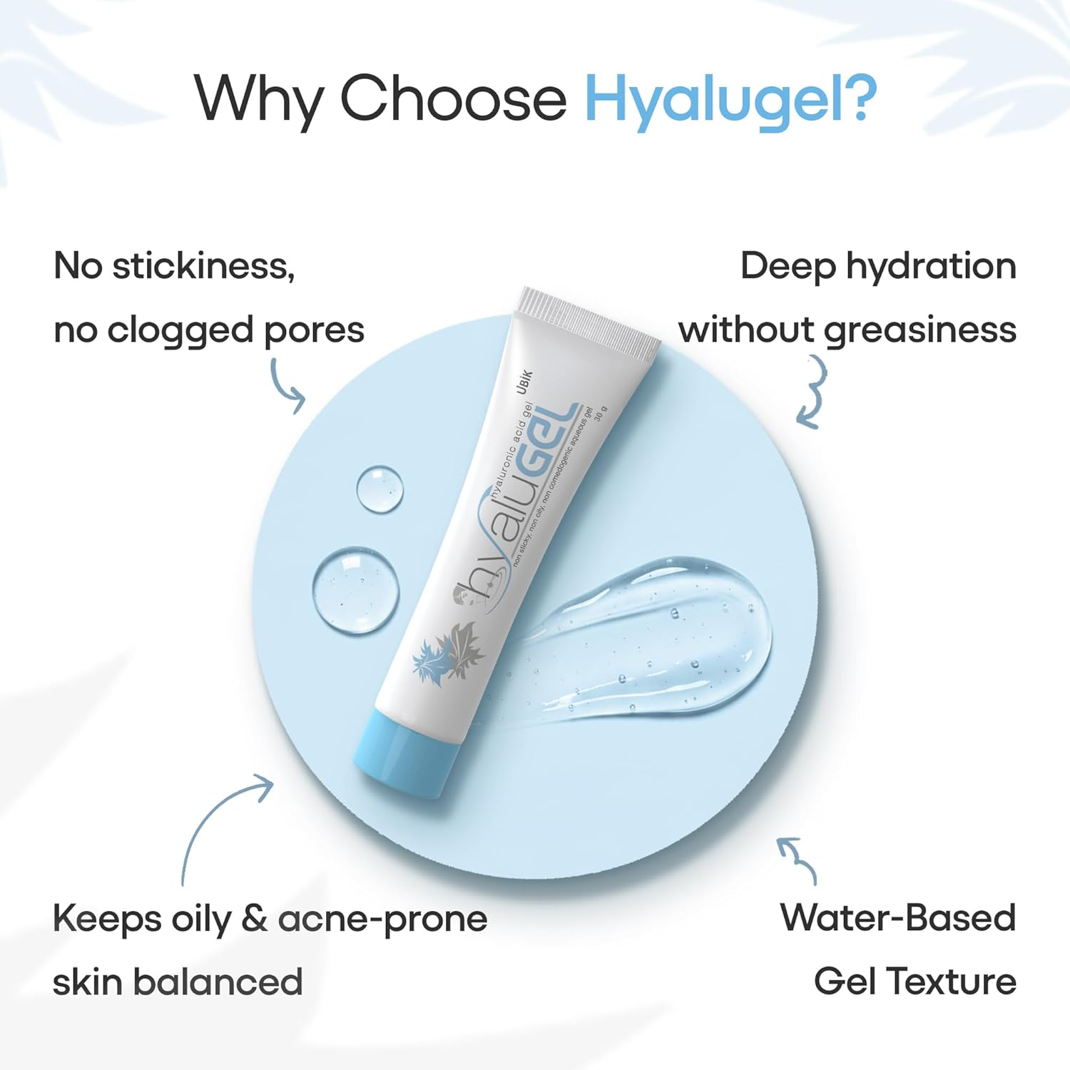 Ethiglo Hyalugel Hyaluronic Acid Gel - - - Pack of 2 Tubes (30 Grams) image number 5