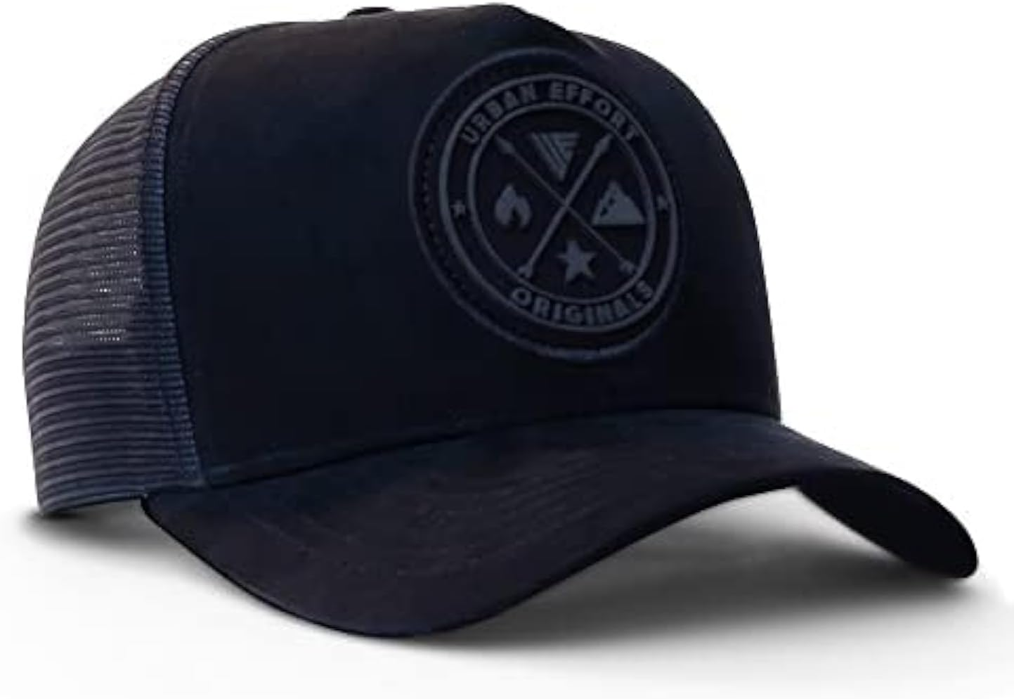 Urban Effort Mesh Back Cap - for Men and Women Baseball Hat 5-Panel Trucker Hat - Great Snapback Closure for Hunting & Hiking