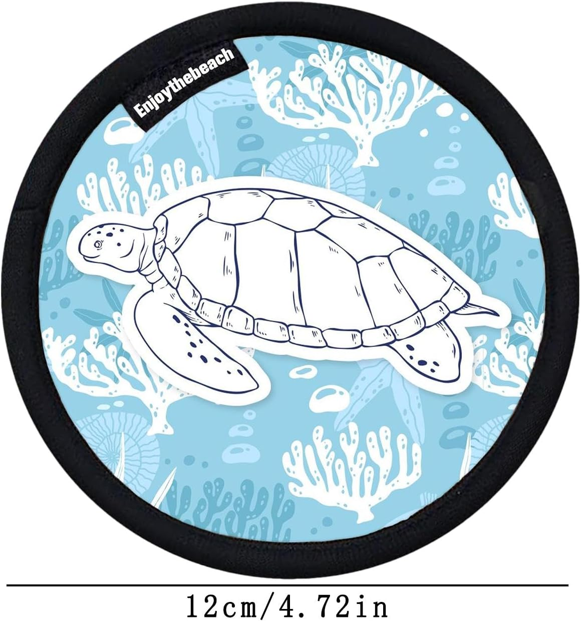 Sand Remover Bag - Portable Sand Removal Bag - Summer Vacation Supplies, Multifunctional Cleaning Brush for Outdoor Travel, Adventures - Blue Bottom Turtle image number 6