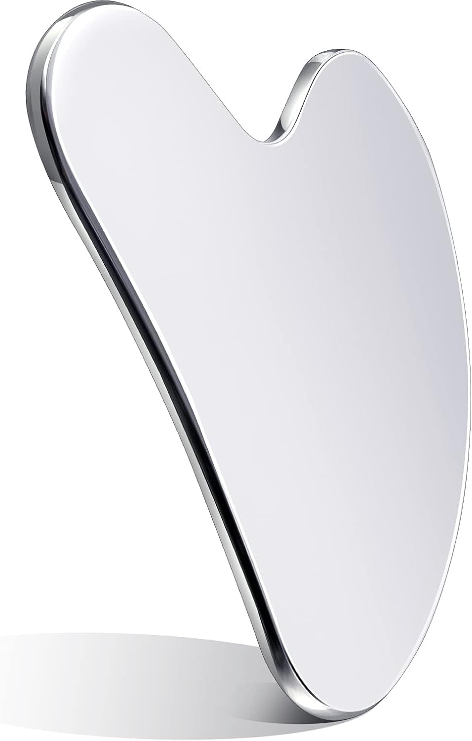 Stainless Steel Gua Sha Tool Facial Gua Sha Tool Tighten Skin Care Tools Massage Beauty Tool for Body Eyes Neck Massager with Travel Pouch - Heart Shape image number 6