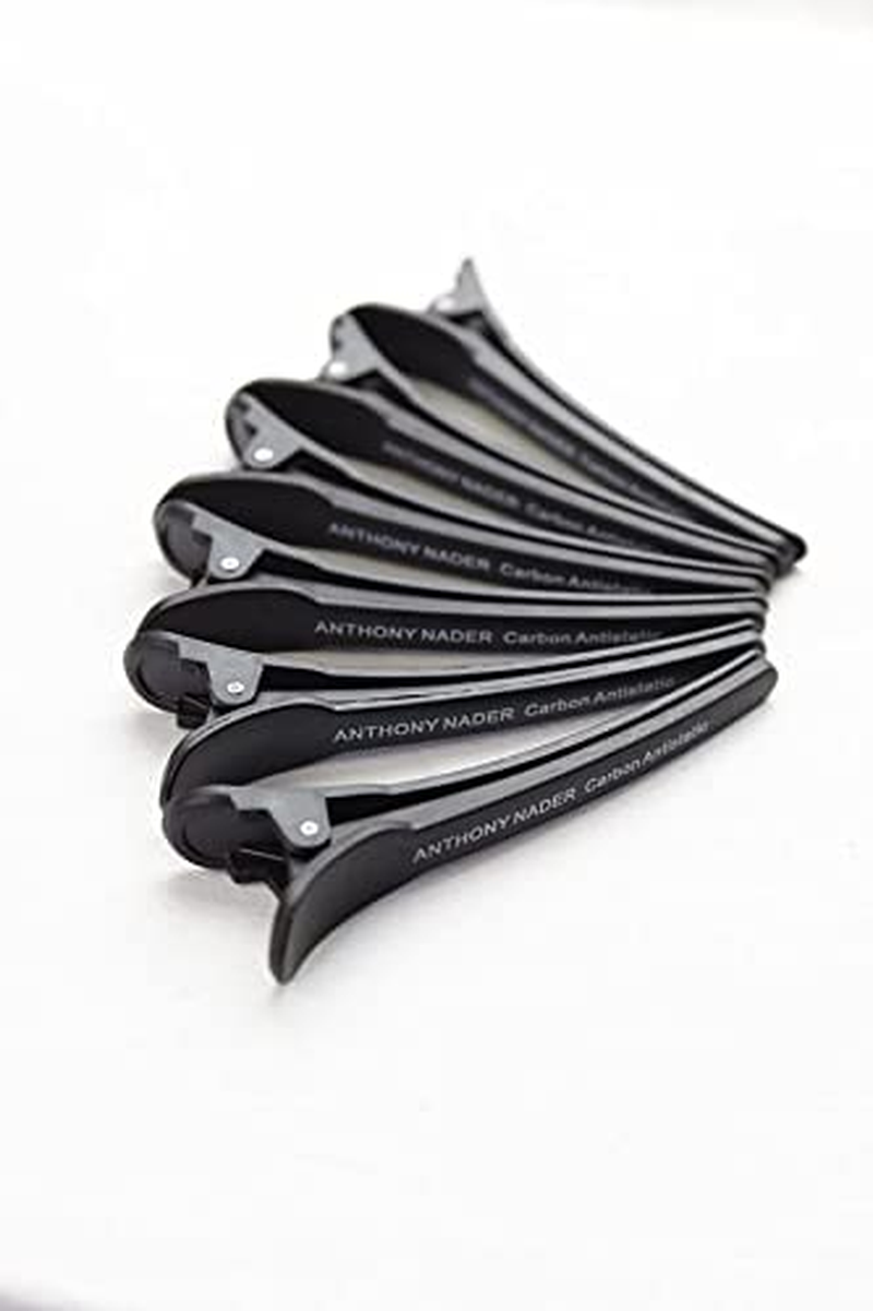 6 Anthony Nader Carbon Fibre Sectioning Hair Clips Salon Professional Antistatic image number 2