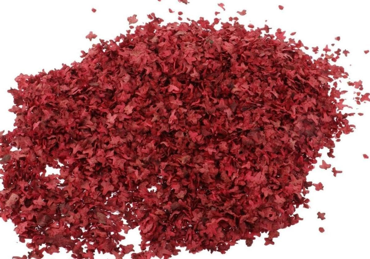56Ml Micro Leaf Artificial Leaf Simulation Leaf Maple Leaf Suitable for DIY Plant Landscape Sand Table Static Model Railway Diorama Decorative Landscape Scene (Red) image number 5
