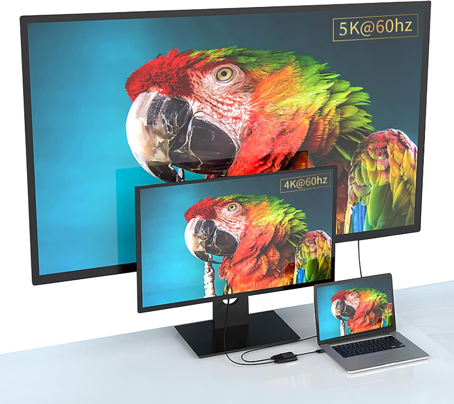 USB 3.0 to Hmdi+Displayport Adapter, Displaylink DL-6950 Chip USB Graphics Card 4K+4K @60Hz Extend Mirror Video Audio to Dual Monitor Compatible with Windows,Mac Os,Android,Chrome Os,Ubuntu (HDMI+DP) image number 2