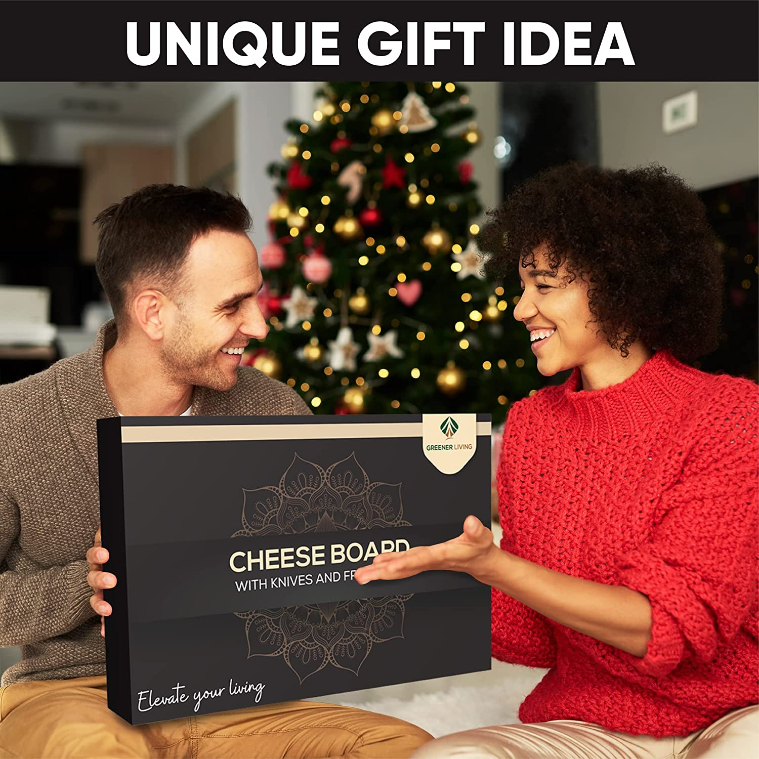 Sleek Cheese Board and Charcuterie Set &ndash; Elegant Fruit Tray for Housewarming, Wedding, or Engagement &ndash; a Thoughtful Birthday Gifts &ndash; for Women, Mum, Her, or Wife image number 4