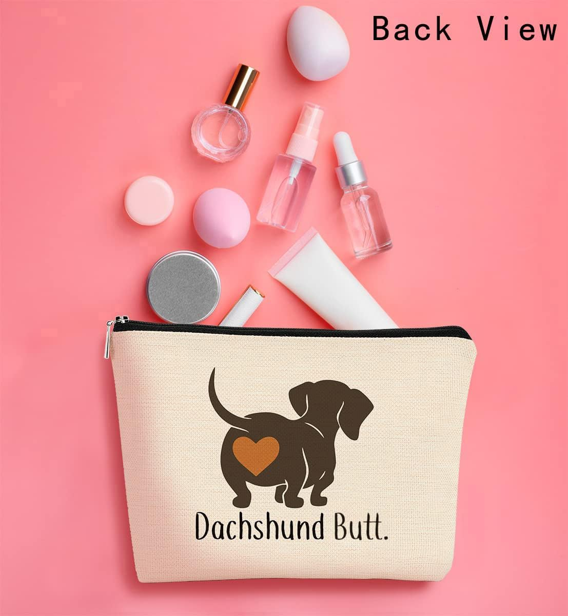 BARPER Dachshund Makeup Bag, Corgi Bag, Dog Lover Gifts for Women, Mom Gift Ideas, Animal Lover Gift, Weiner Dog - Dog 11 image number 7