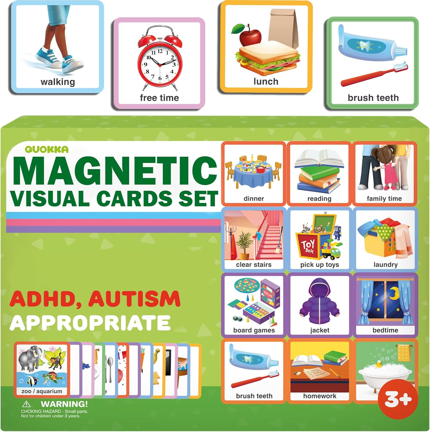 Quokka 95 Reward Chore Chart for Kids Multiple - Toys Autistic Children Age 5-7 ADHD Tools Behavior Visual Schedule Toddler at Home Routine Responsibility Board Autism Learning Materials image number 6