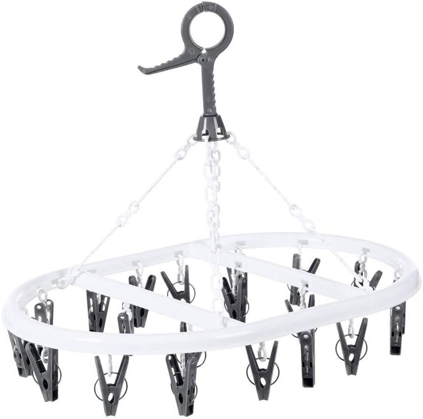 Box Sweden 20 Pegs/Hooks Hanging Clothes/Undergarment/Socks Airer/Dryer Assorted image number 2