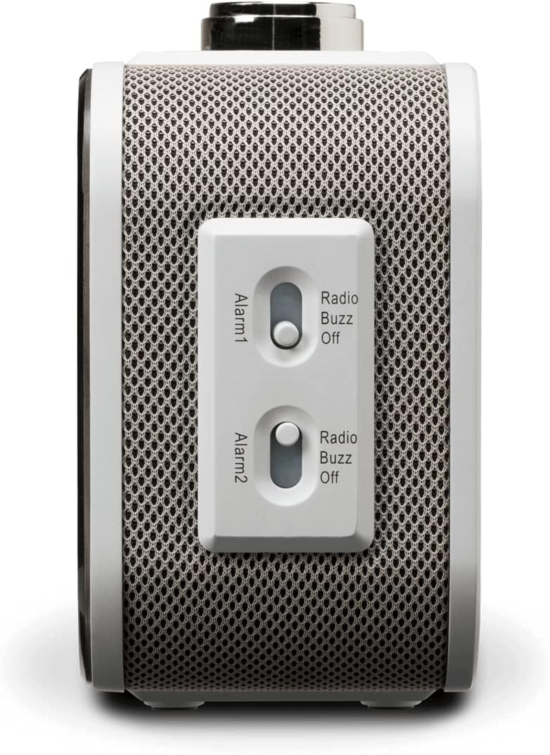 Roberts Ortus 3 DAB/DAB+/FM Alarm Clock Radio - White - USB Smartphone Charging image number 6