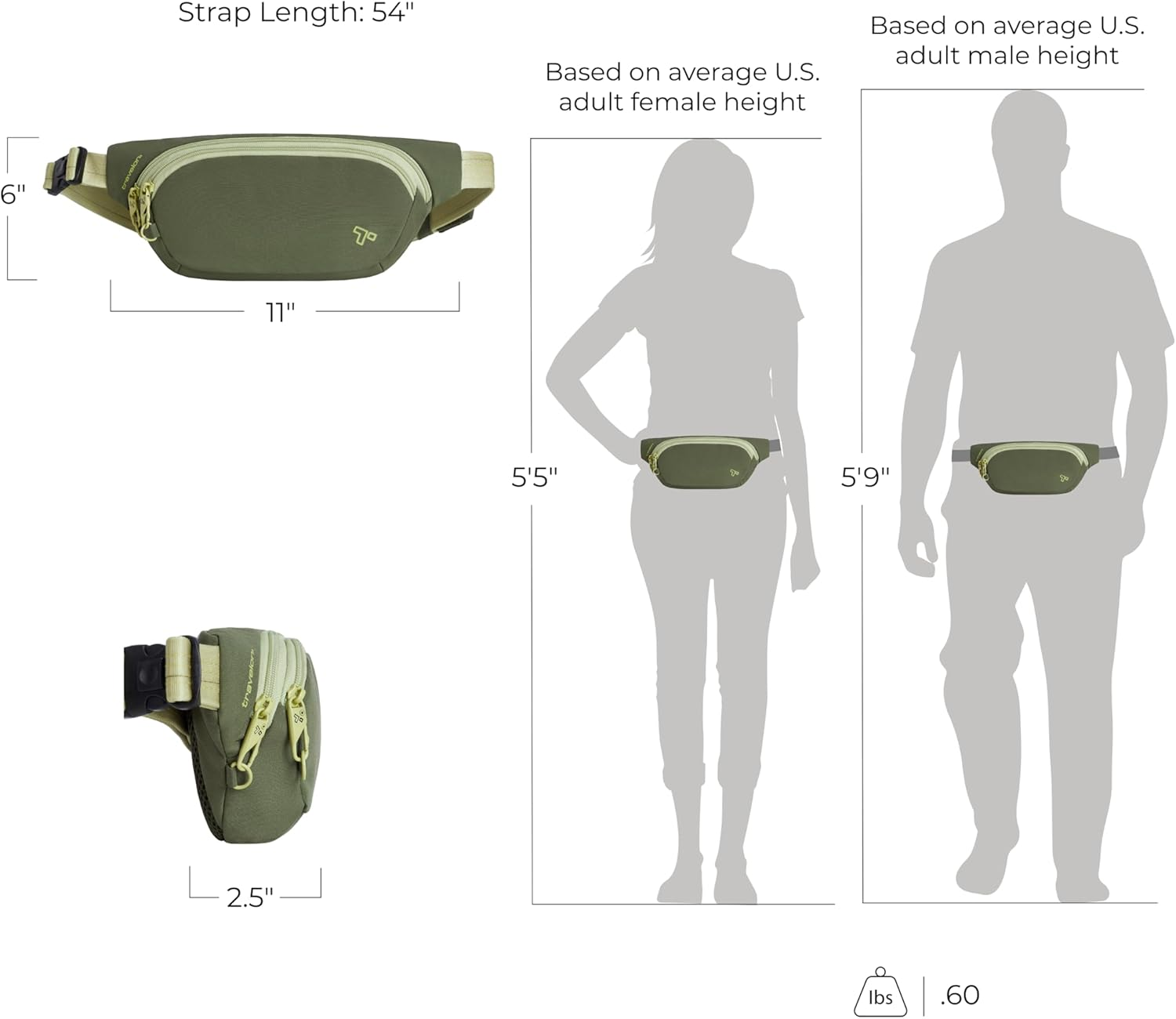 Travelon Anti-Theft the Voyages Waist Pack