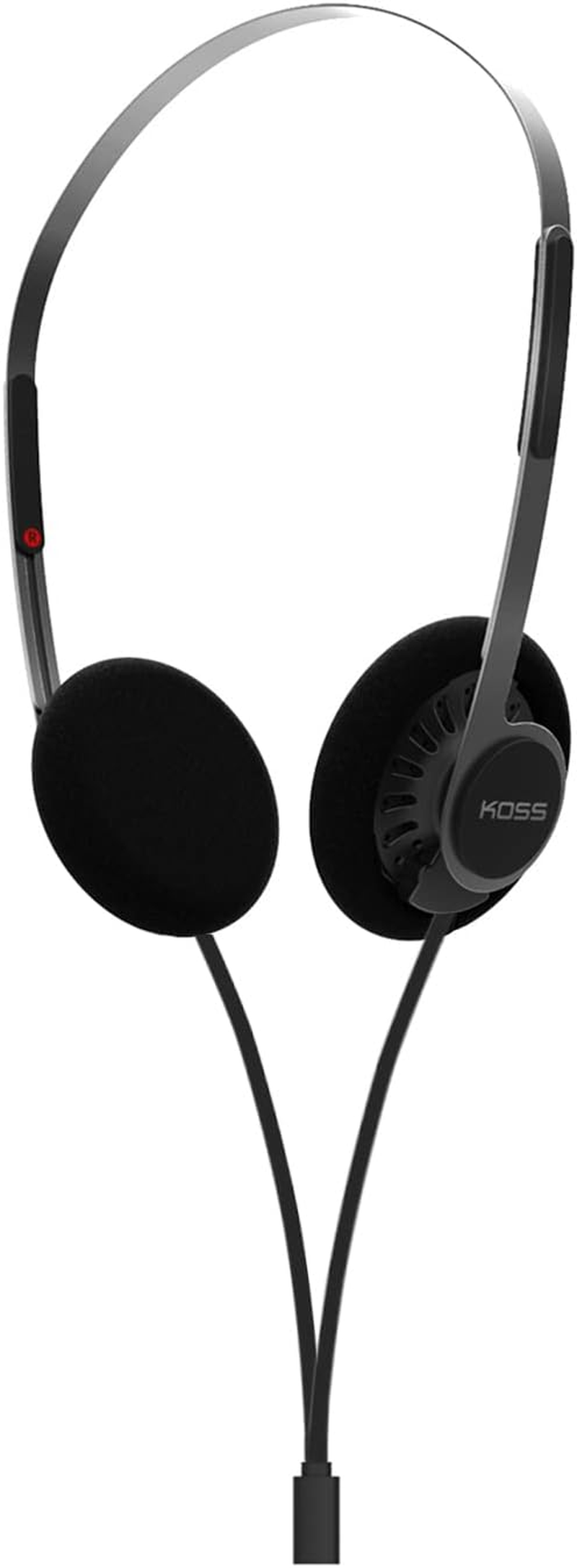 Koss KPH40 Utility On-Ear Headphones, Detachable Interchangeable Cord System, Ultra Lightweight Design (Stealth Black) image number 4
