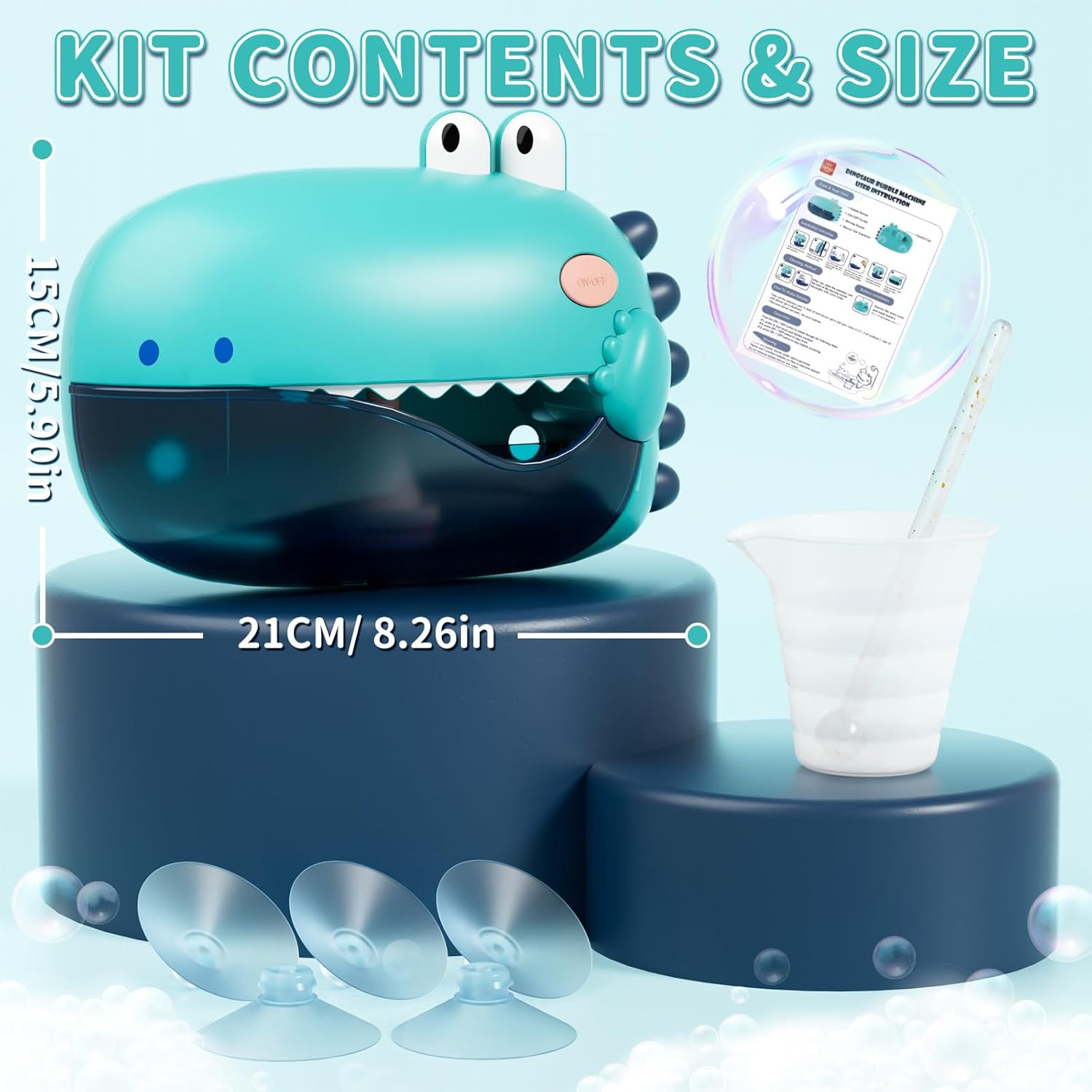 Lehoo Castle Bath Bubble Machine，Bath Toys with 12 Songs, Baby Bubble Bath Toy, Bubble Maker for Bath, Toys for Toddler Boys Girls (250Ml)