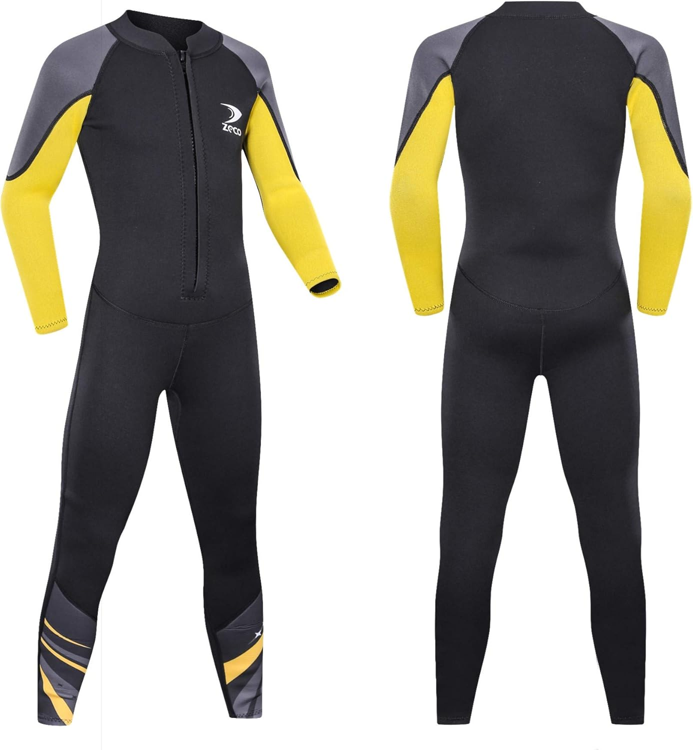 ZCCO Kids Wetsuit,2.5Mm Neoprene Diving Suit for Teens, Youth Boy'S and Girl'S One Piece Wet Suits Warmth Long Sleeve Swimsuit for Diving,Swimming,Surfing