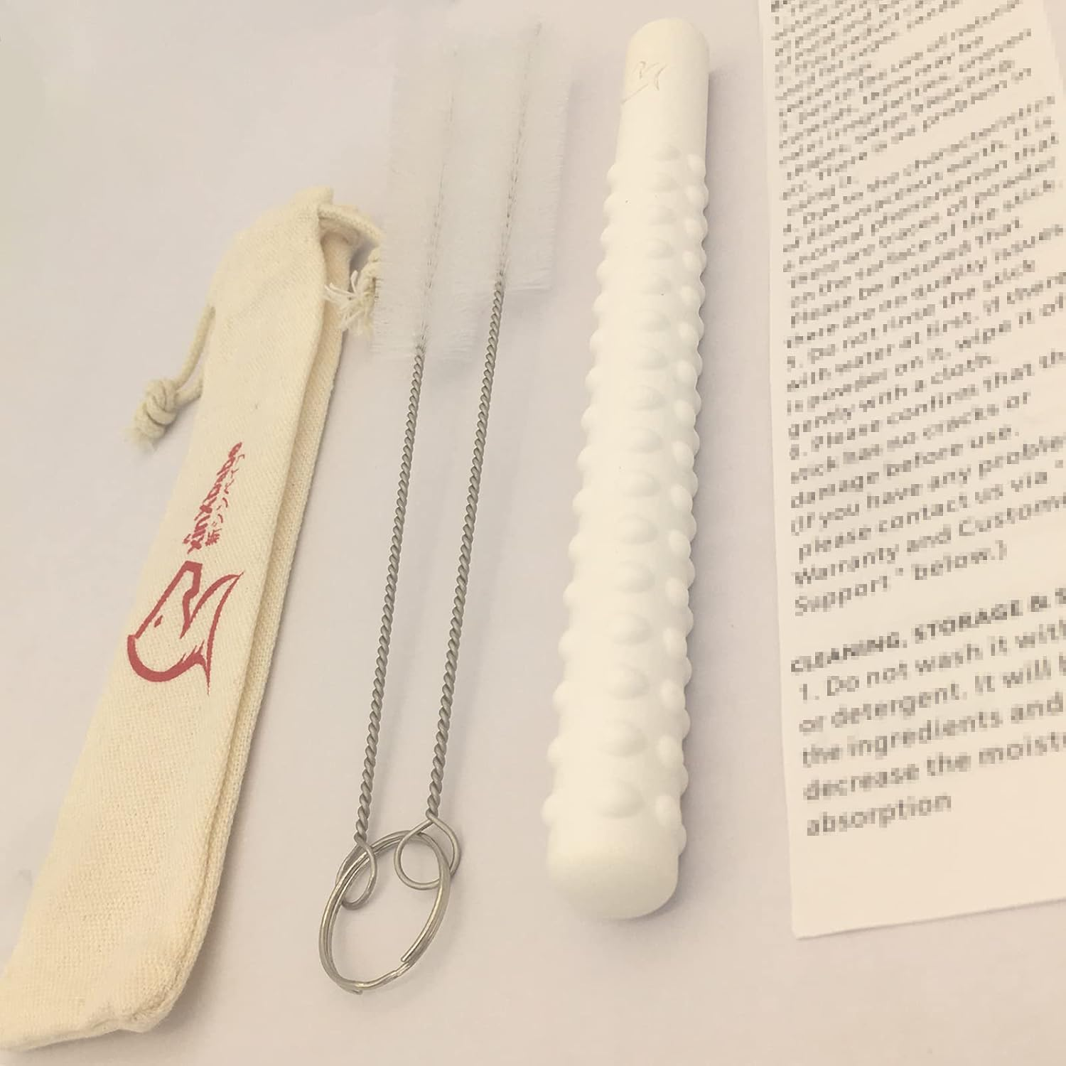 Drying Rod Stick Drying Stick with Clean Brush Diatomite Water-Absorption Stick【Quick Drying/Reusable/Preventing Moisture and Mold】 2-Piece Set image number 6