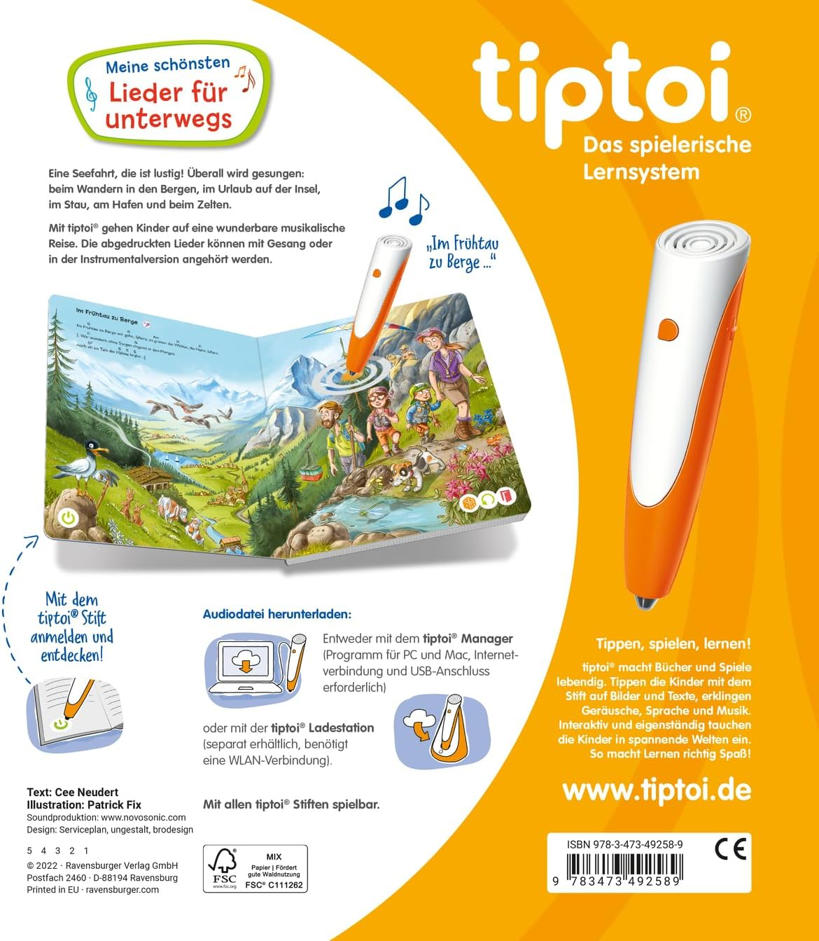 Tiptoi&reg; Meine Sch&ouml;nsten Lieder F&uuml;r Unterwegs image number 4