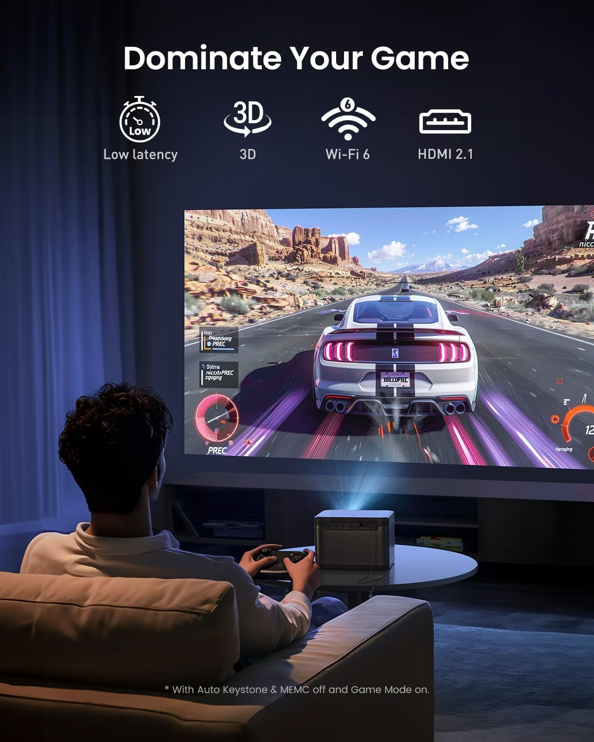 Dangbei DBOX02 Projector 4K Laser, 2450 ISO Lumens, Google TV Netflix Officially Licensed, Ultra HD Home Theater Cinema Projector with Wifi Bluetooth, HDR10+, up to 200-Inch, 2X12W DTS:X Dolby Audio image number 1