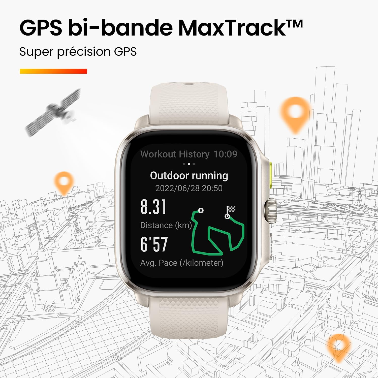 Amazfit Cheetah Smart Watch, Wei&szlig; image number 4