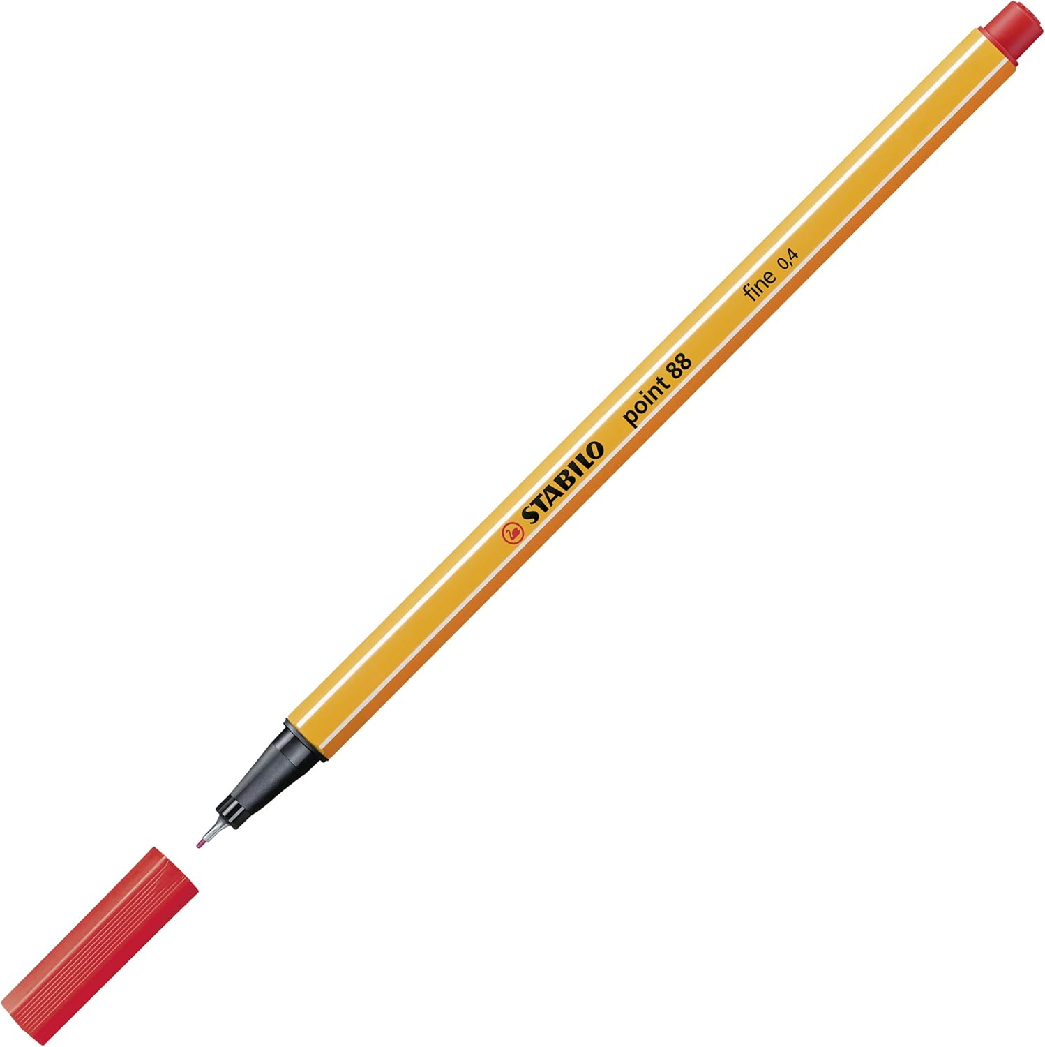 STABILO Point 88 Fineliner Pen Red 3Pcs in a Blister image number 3