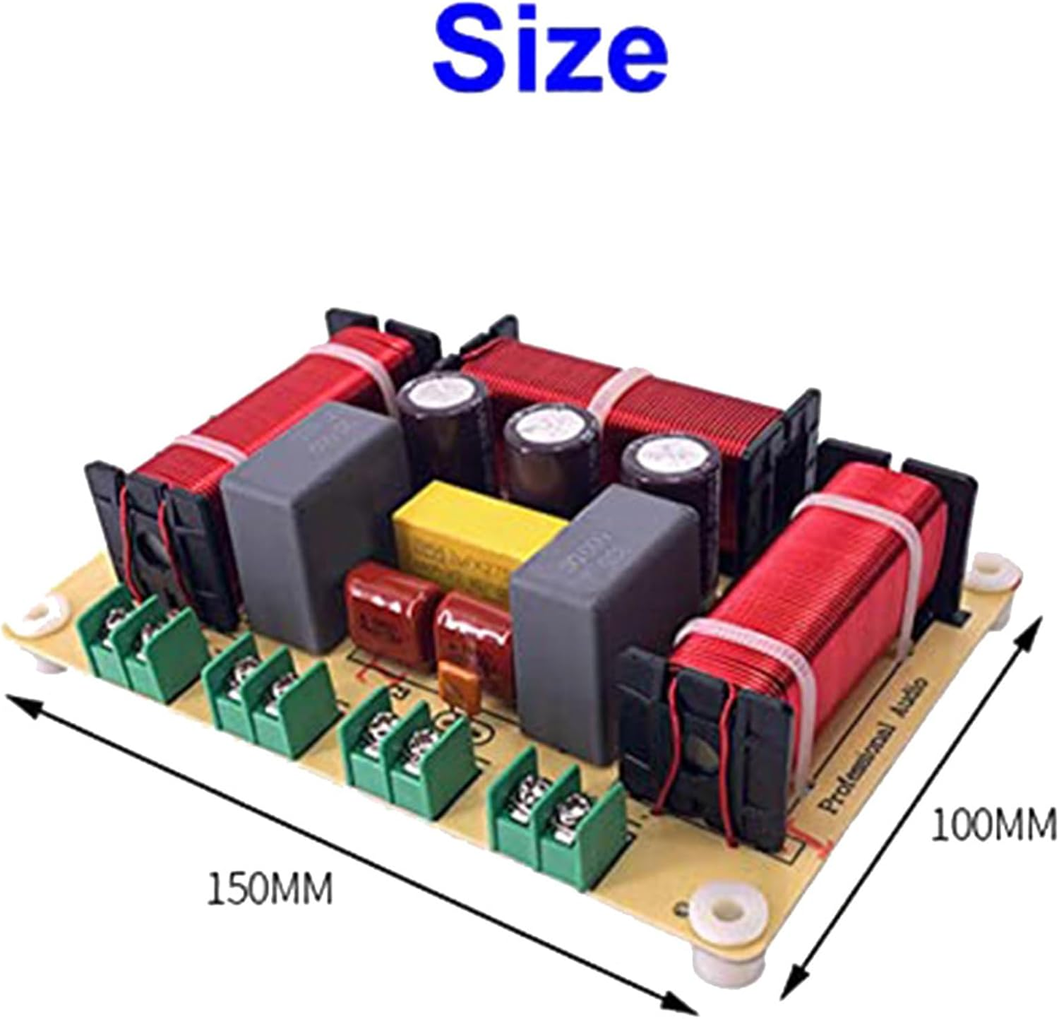 2PCS 4 Way 300W Speaker Frequency Divider Home Theater Hifi Stereo 4Unit Circuit Stereo Audio Crossover Filters image number 3