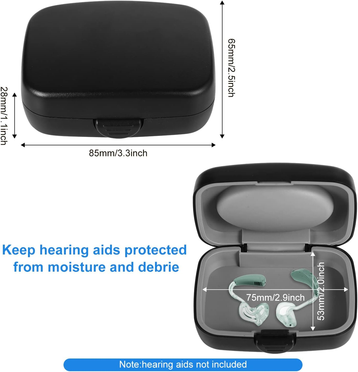 12Pcs Hearing Aid Cleaning Kits, Hearing Aid Cleaning Tools Opticon Hearing Aid Cleaning Tools with Storage Case for Hearing Aid Headphones Earbuds image number 4