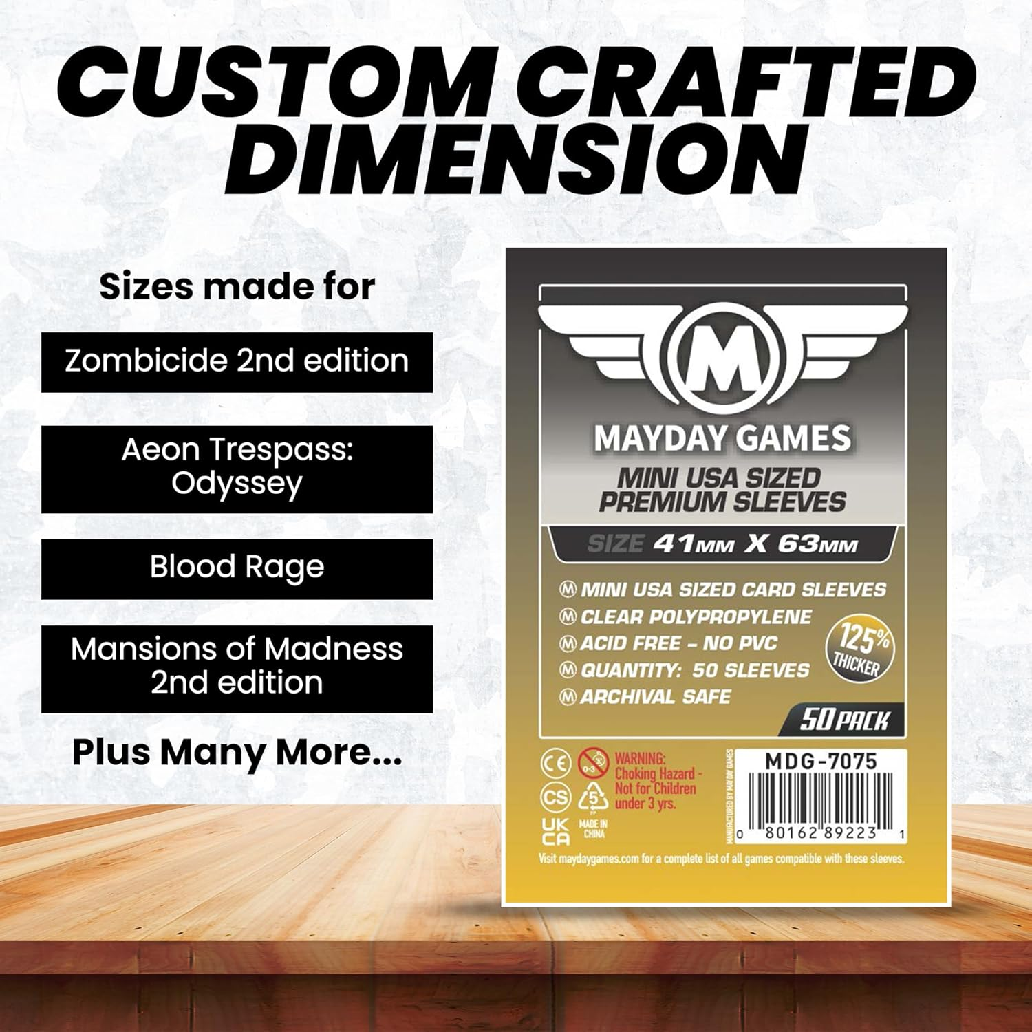 Mayday Games 7069MG Mini USA Premium Card Sleeves image number 2