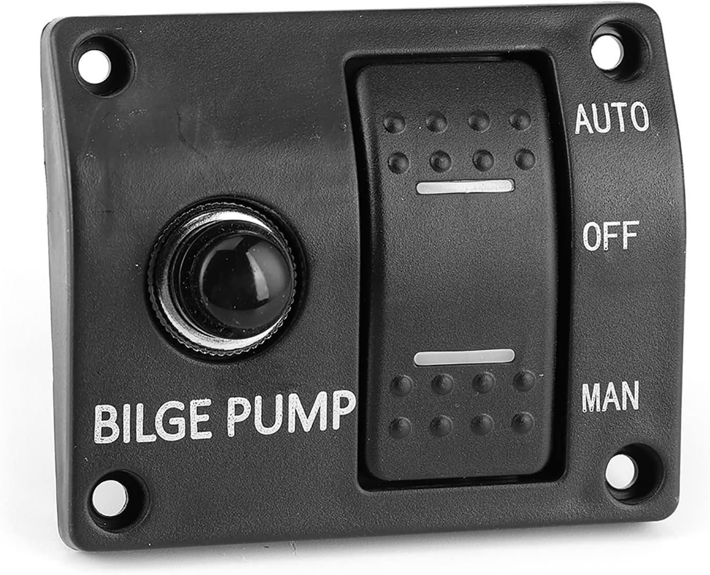 Bilge Pump Control, Long Durability Bilge Pump Switch Panel Built in Fuse Holder for 12V 24V DC Boat Bilge Pump image number 5