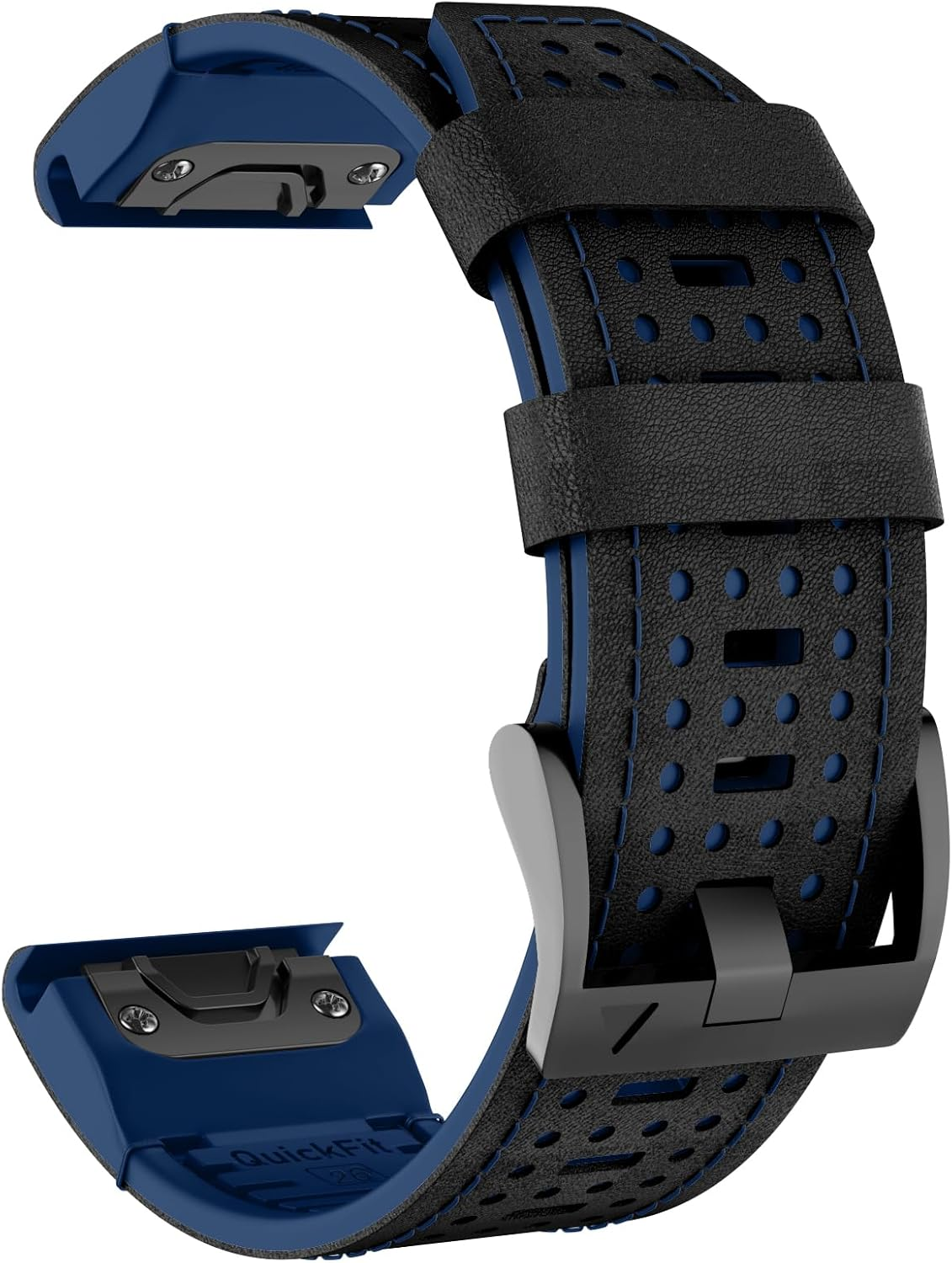 OVERSTEP Leather Bracelet Compatible with Fenix 7X, Soft and Breathable, Compatible with Fenix 7X/Fenix 7 Pro/Fenix 6X/Fenix 5X/Fenix 3