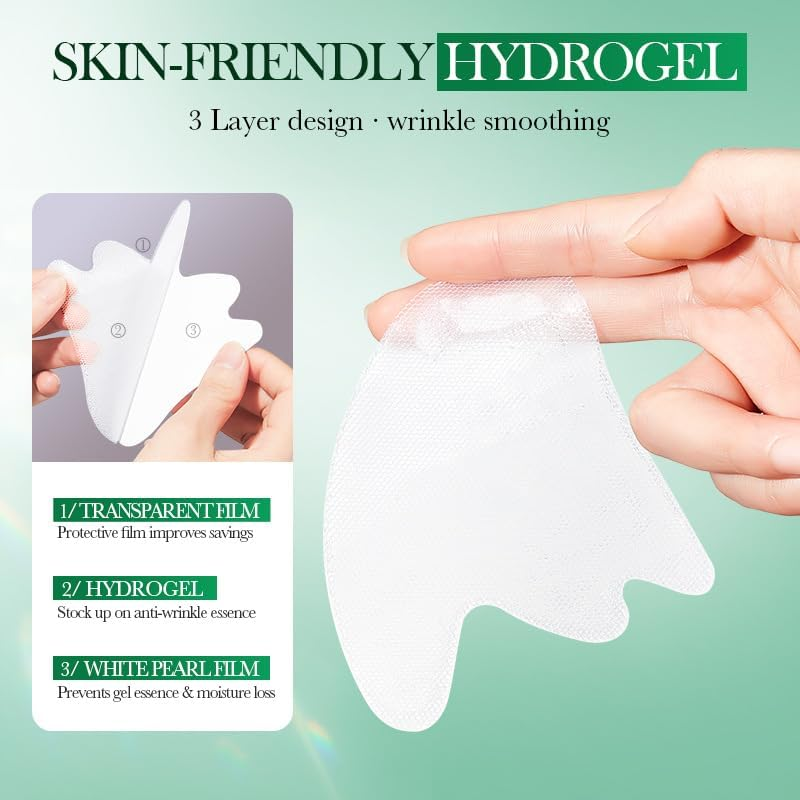 Smile Line Patches, Anti-Wrinkle Facial Patches with Hyaluronic Acid & Collagen for Moisturize and Smooth Fine Lines Wrinkles, Face Lifting Mask for Hydration Firm Skin Daily Skin Care for Women image number 3