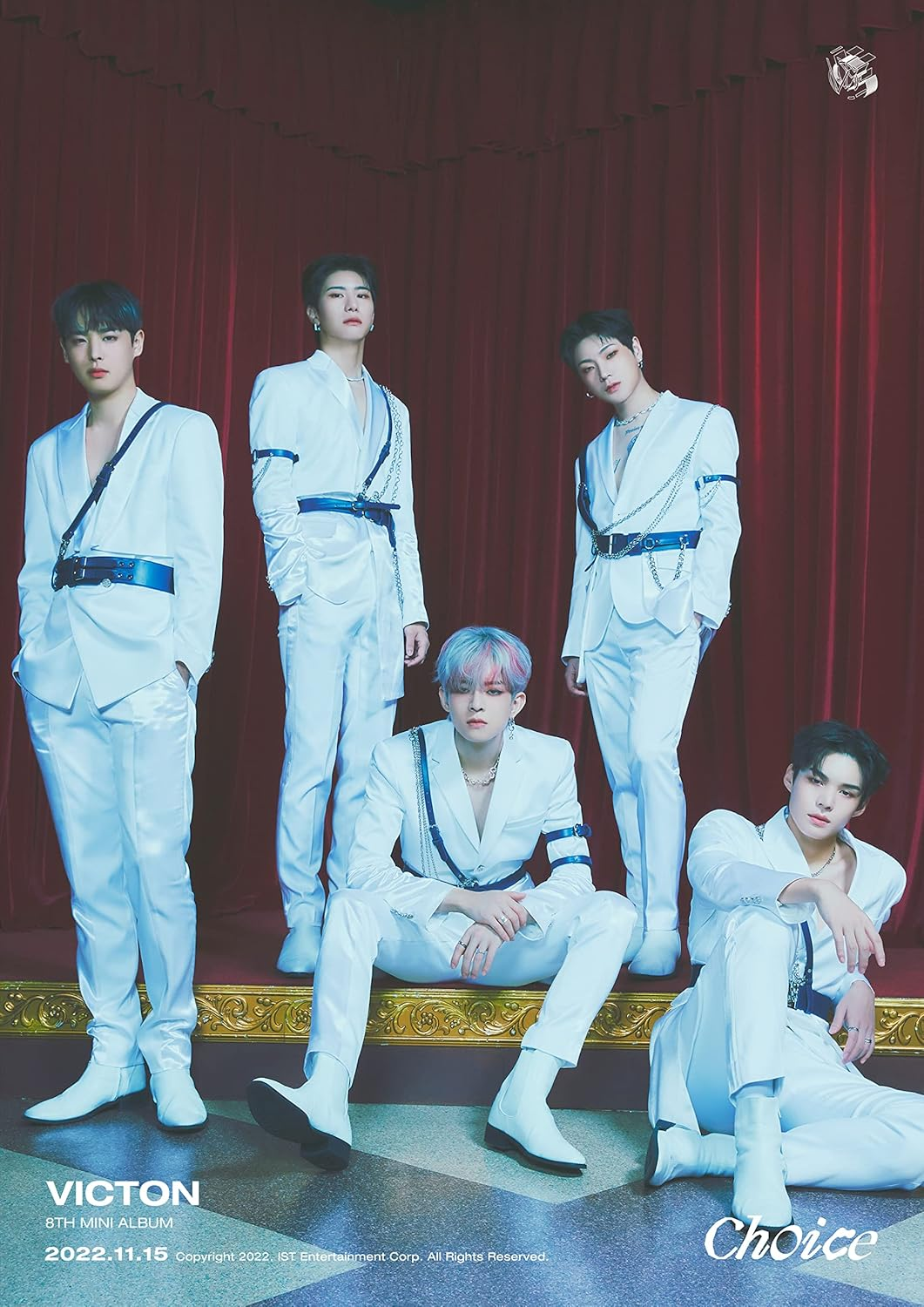 VICTON Choice 8Th Mini Album Time Version Cd+84P Photobook+2P Photocard+1Ea Trilogy Card+1Ea Paper Stand+1P Neon Photo(Time Version) or 1Ea Key Ring(Free Version)+Tracking Sealed image number 2