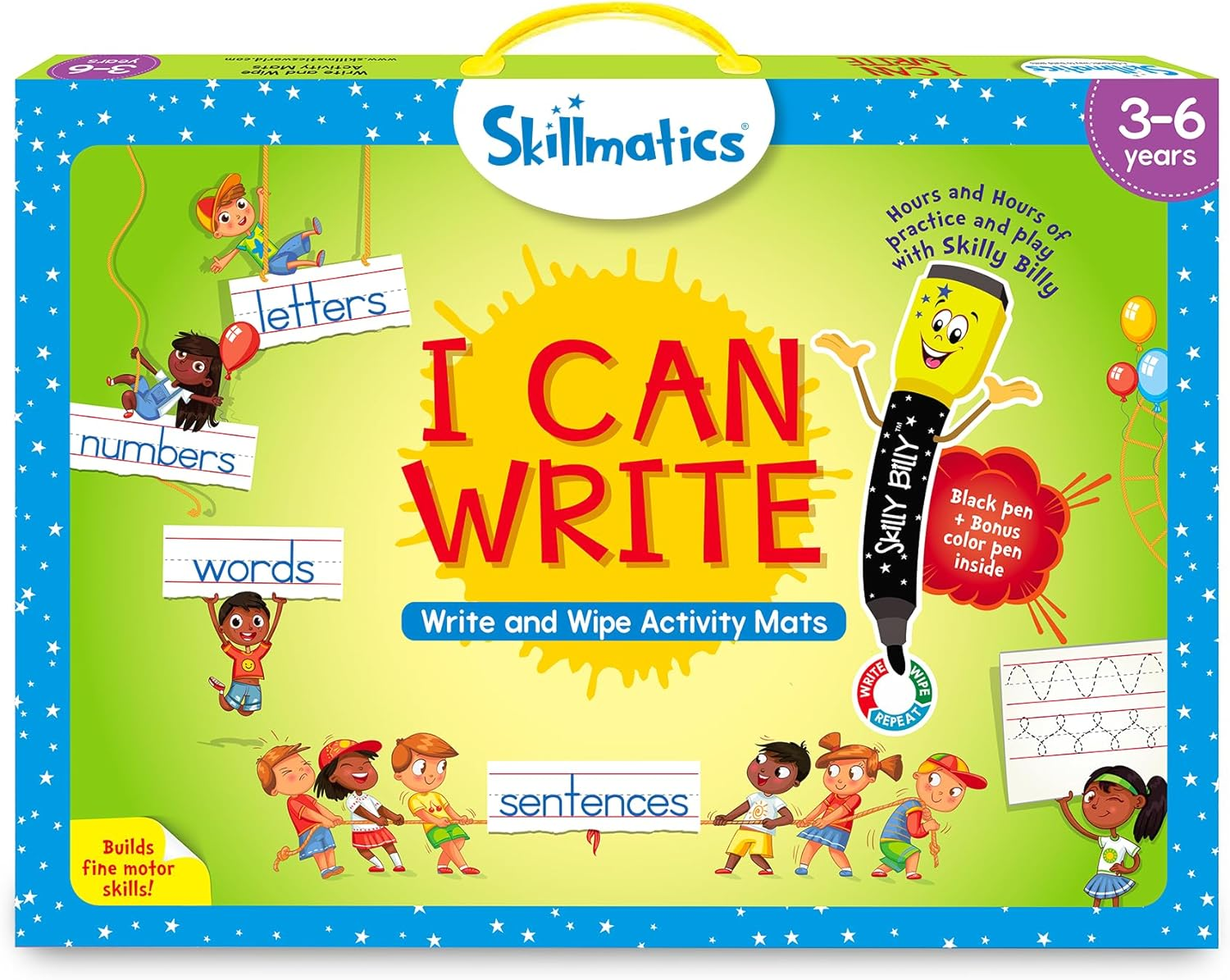 Skillmatics I Can Write - Reusable Preschool Learning Activities, Educational Toy and Game, Back to School Supplies, Gifts for Students, Kids, Toddlers Ages 3, 4, 5, 6 image number 1