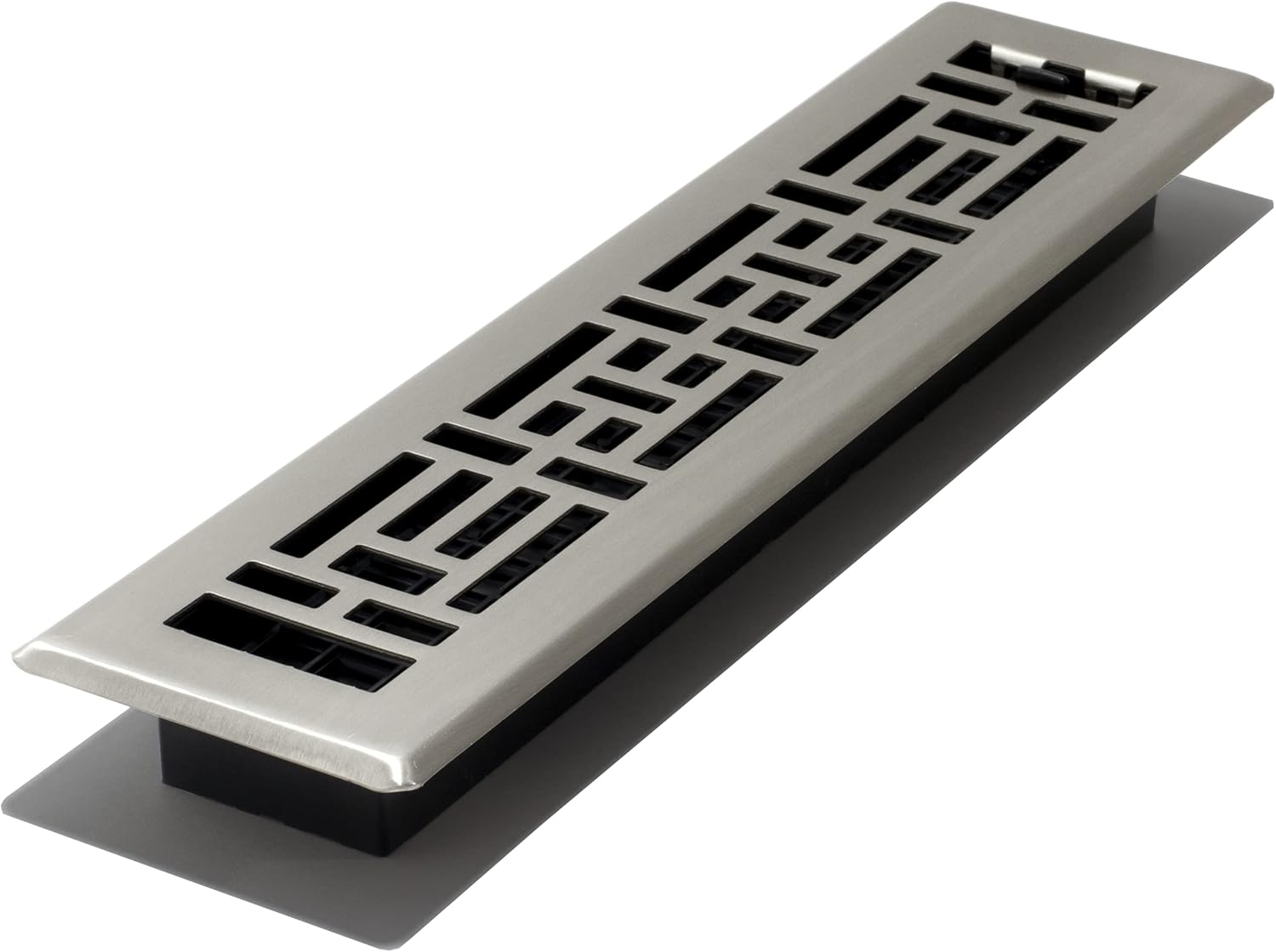 Decor Grates AJH614-NKL Oriental Floor Register, 6-Inch by 14-Inch, Nickel