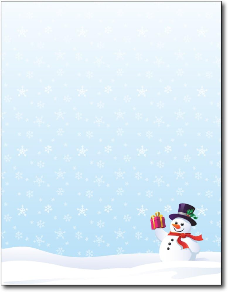 Snowman Gift Holiday Stationery - 80 Sheets image number 1