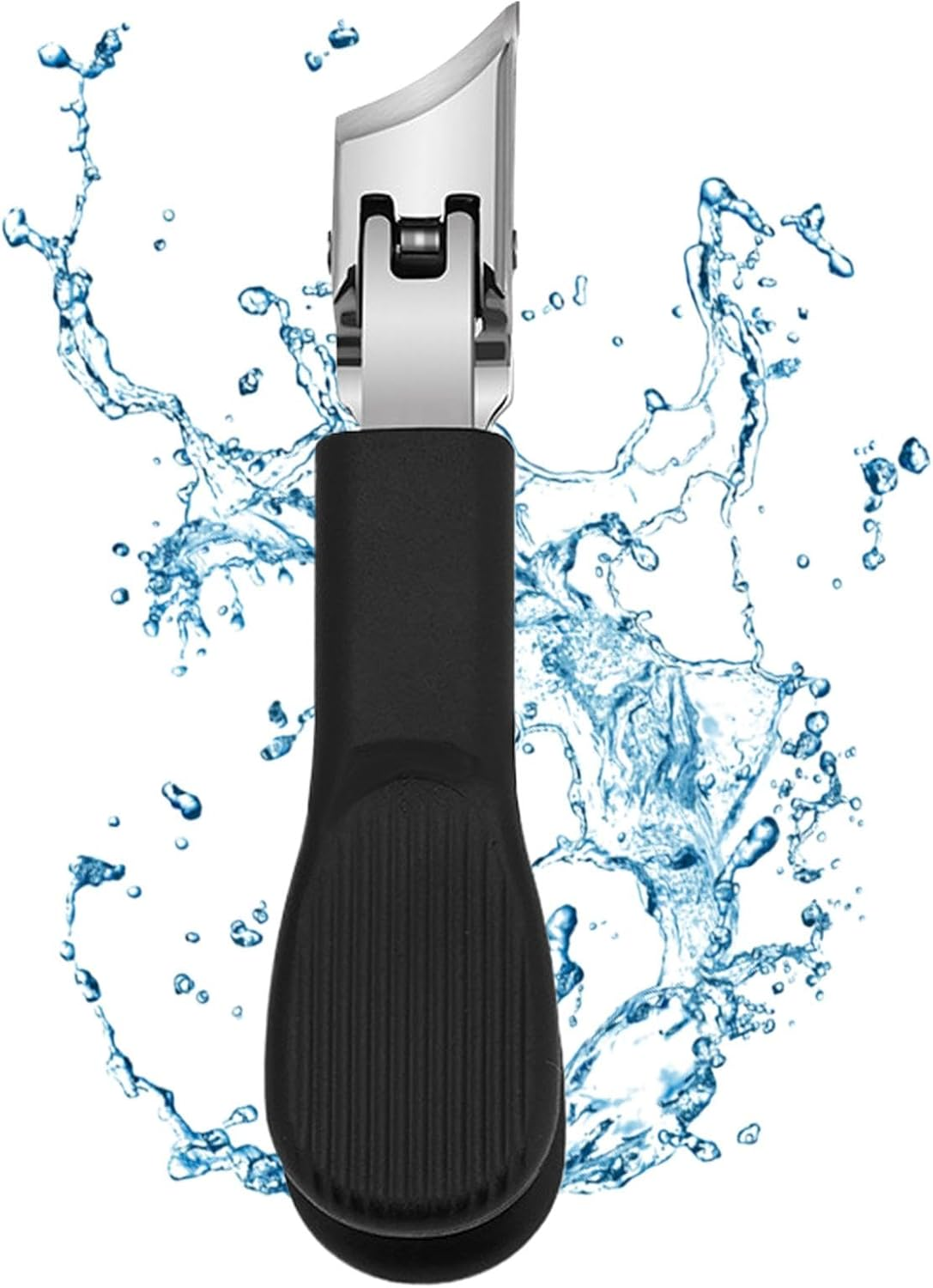 Finger Nail Clippers - Stainless Steel Wide Jaw Opening Nail Clippers - Long Handle Fingernail Trimmer Slanted Nail Cutter for Seniors - Orange1 image number 5