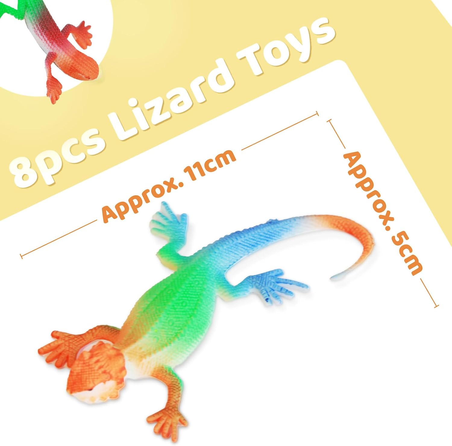 Lizard Series -16Pcs Temperature Color Changing Bath Toys,Water Table Toy for Easter Egg Fillers,Goodie Bags Fillers,Themed Party,Classroom Rewards,Carnival Prize, for Kids 3+