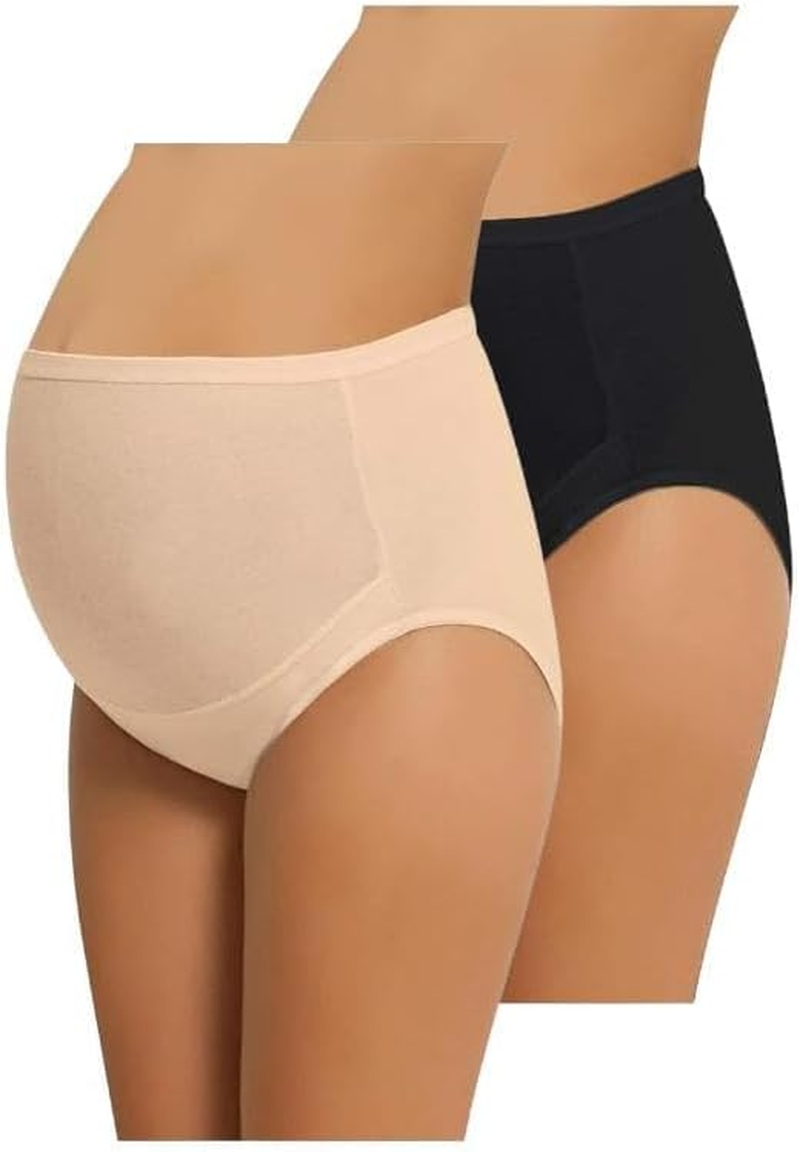 Ca Lia Nbb 3 Pack Women'S Maternity High Waist Underwear Pregnancy Seamless Soft Hipster Panties over Bump