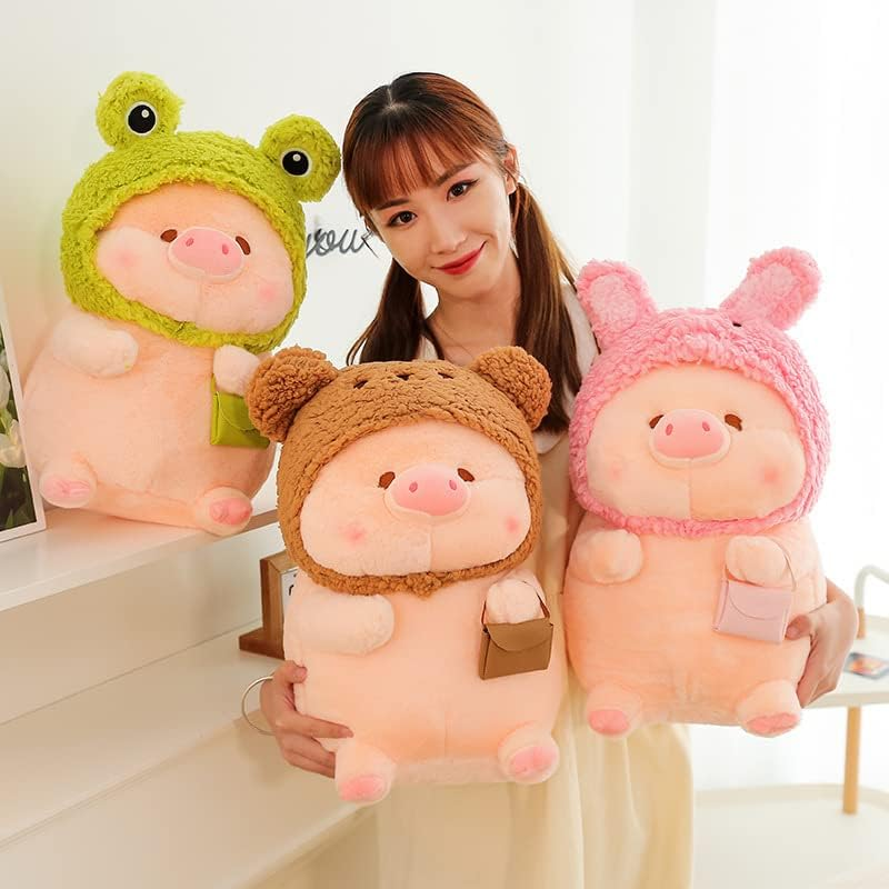 SHIZLIN 15.7 Inch Plush Pillow - Delicate and Lovely Pig Stuffed Animal Simulation Doll Toy for Family, Friends, Girlfriends and Kids image number 5