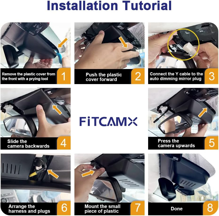 Fitcamx 4K Dash Cam Adapts for Kia Sportage 2022-2025 EX LX X-Line SX X-Pro Prestige (Right Hand Drive Car), OEM Look, 2160P UHD Video Wifi, Loop Recording G-Sensor, Plug & Play, 64GB Card image number 1