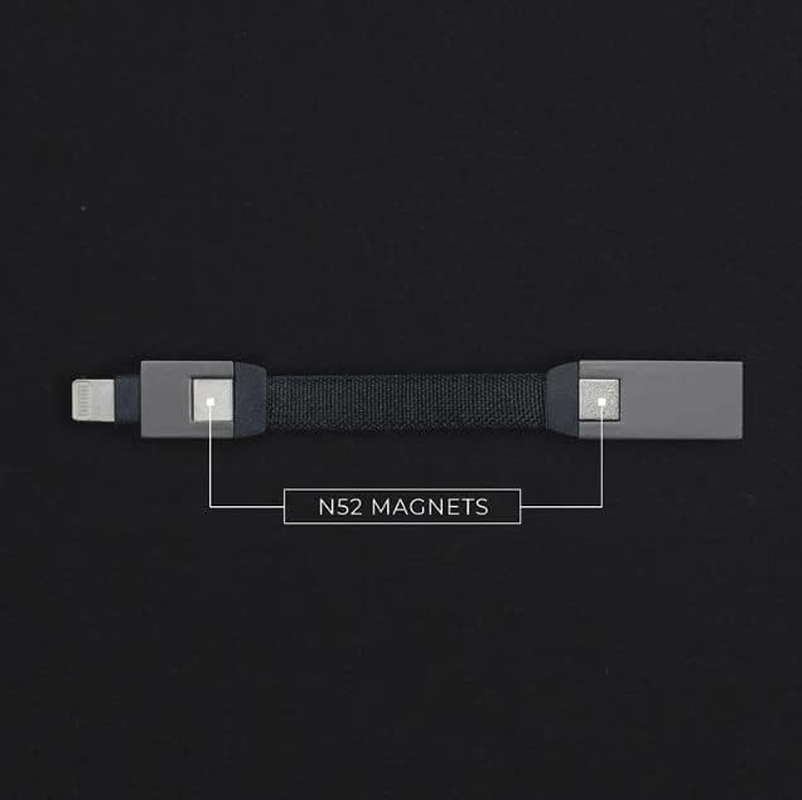 Incharge Mini USB-C to USB-C Lightning Cable, Charging and Transfer, Key Ring, Portable, Multi-Cable, Iphone Charging Cable, Converter, Iphone Andoroid, Ipad, Portable, Small, Short Cable