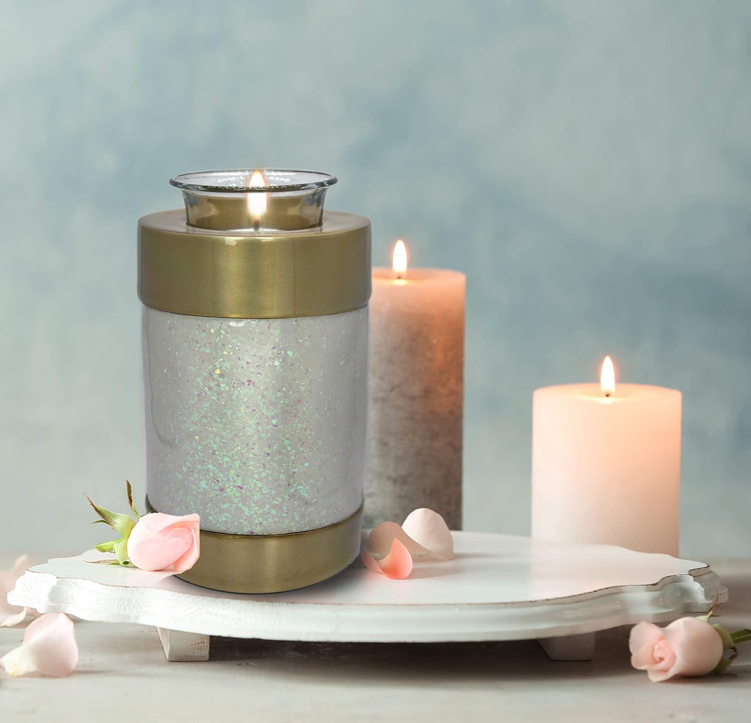 Sparkling Prismatic Cremation Urn for Ashes Adult Male - Beautifully Handcrafted Decorative Urns & Personalized Cremation Urn for Ashes for Women image number 5