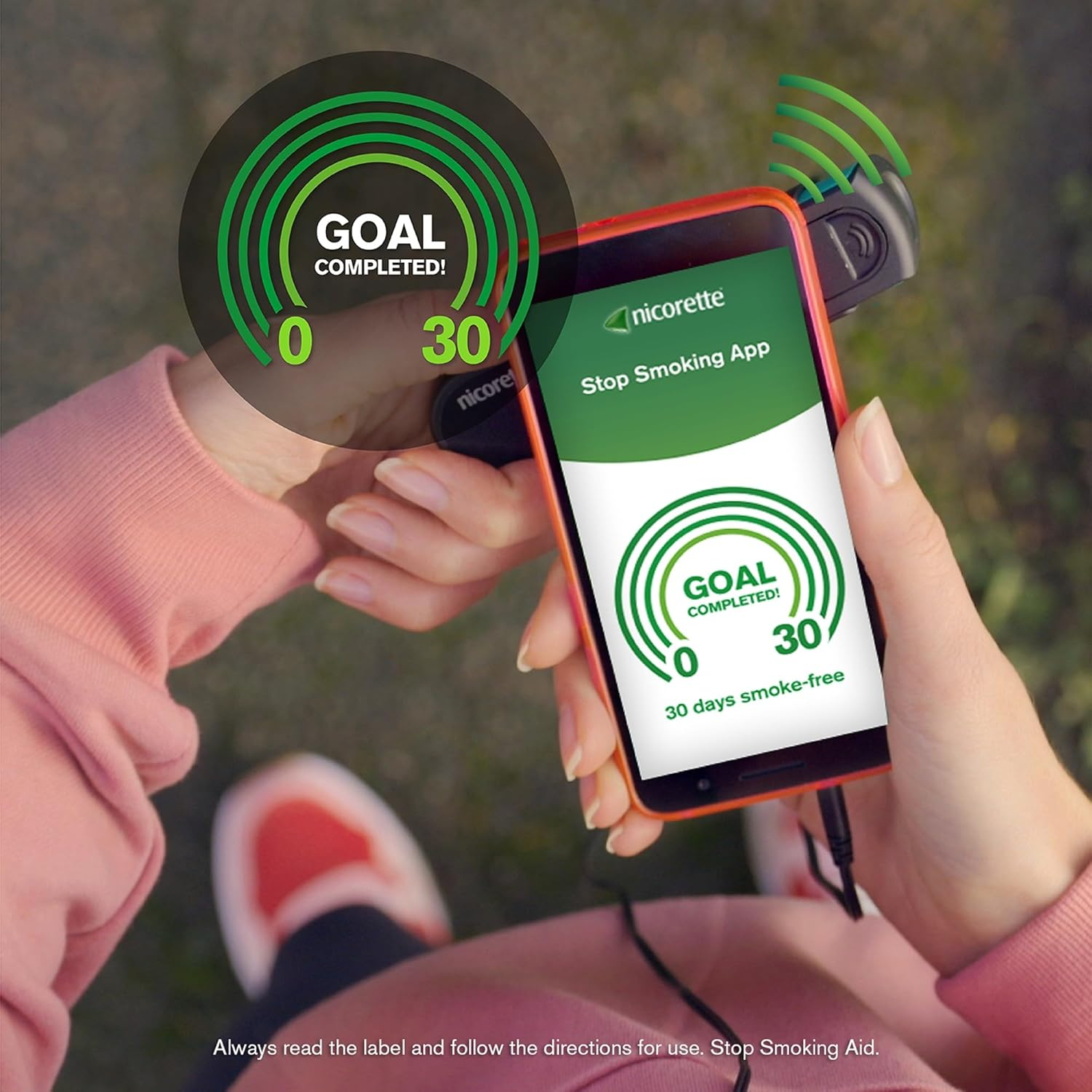 Nicorette Quit Smoking Quickmist Smarttrack Nicotine Mouth Spray Freshmint 150 Pack image number 3