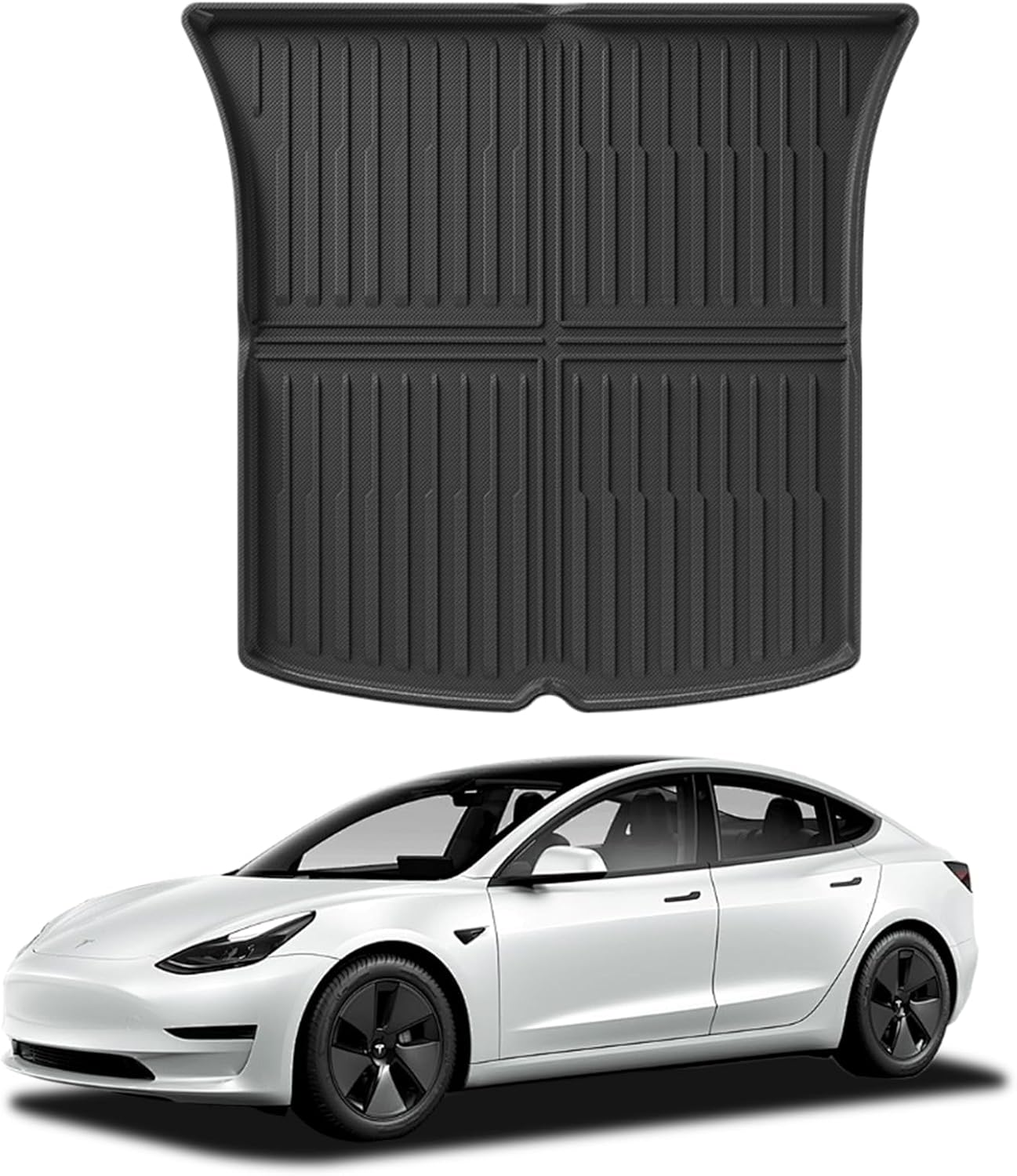 CMPCTR Cargo Mat Boot Liner for Tesla Model Y 2021-Onwards TPE Cargo Liner Heavy Duty Cargo Trunk Mat Luggage Tray Interior Accessories image number 5