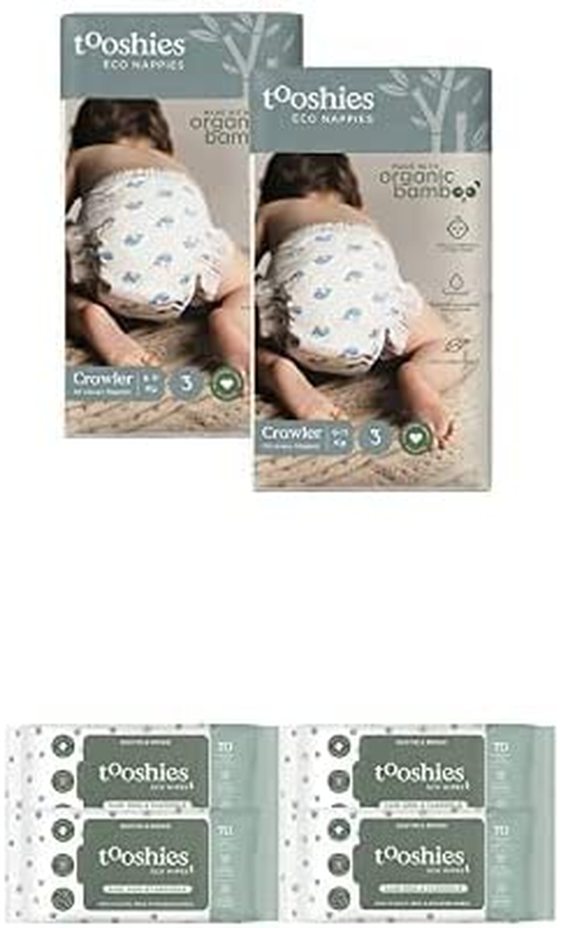 Tooshies Nappies Size 3 & Wipes
