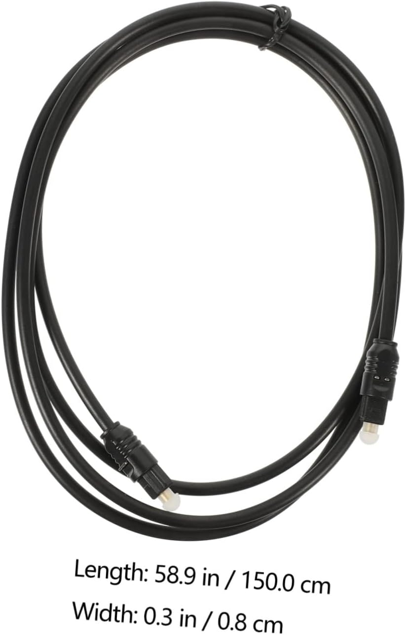 KICHOUSE 2Pcs Optical Audio Cable Male to Male High-Definition Cable for Tv Home Theater and Hi-Fi Audio Systems Durable Connectors Stable Transmission Quality image number 5