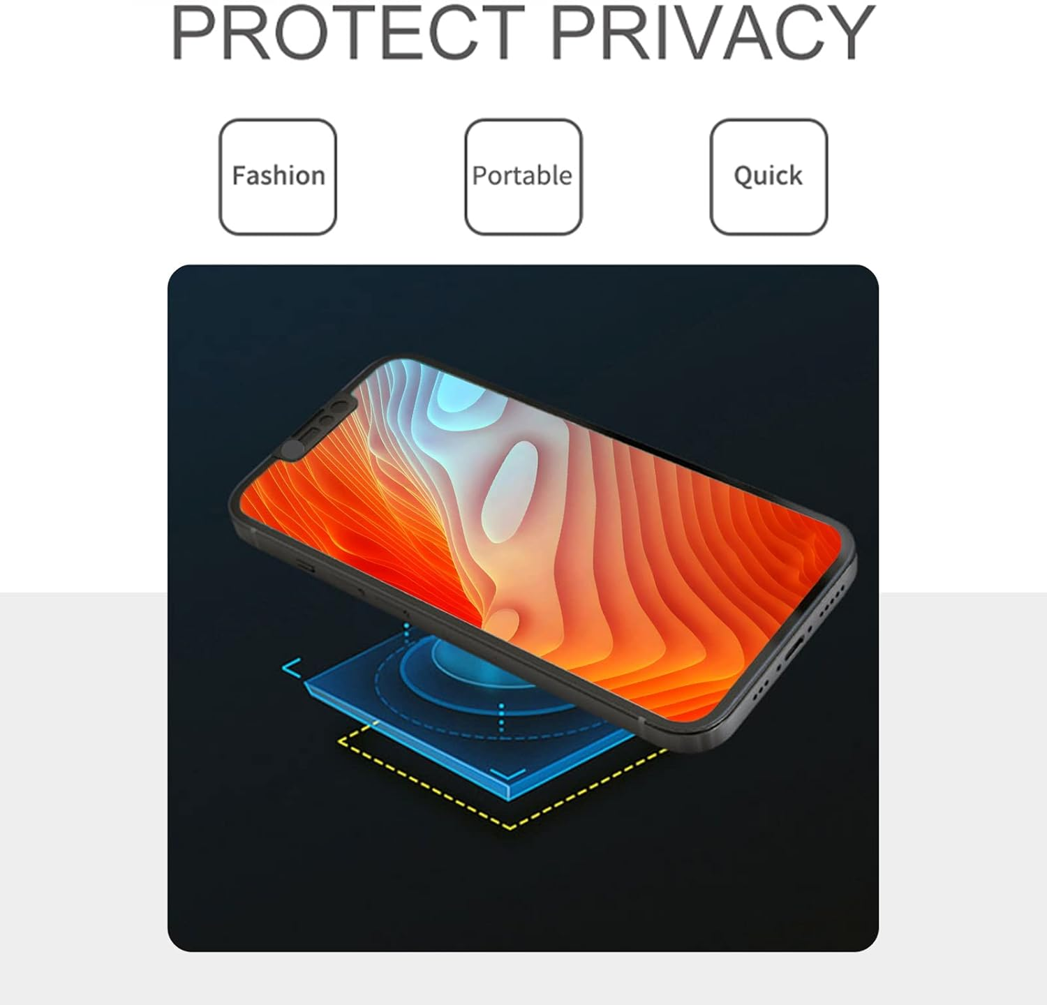 EYSOFT Front Camera Cover Compatible for Iphone 13/13 Mini/13 Pro/13 Pro Max/16E,Webcam Cover Protect Privacy and Security,Privacy Camera Cover Not a Ffect Face ID, 2 Pack-Black - Silver image number 6