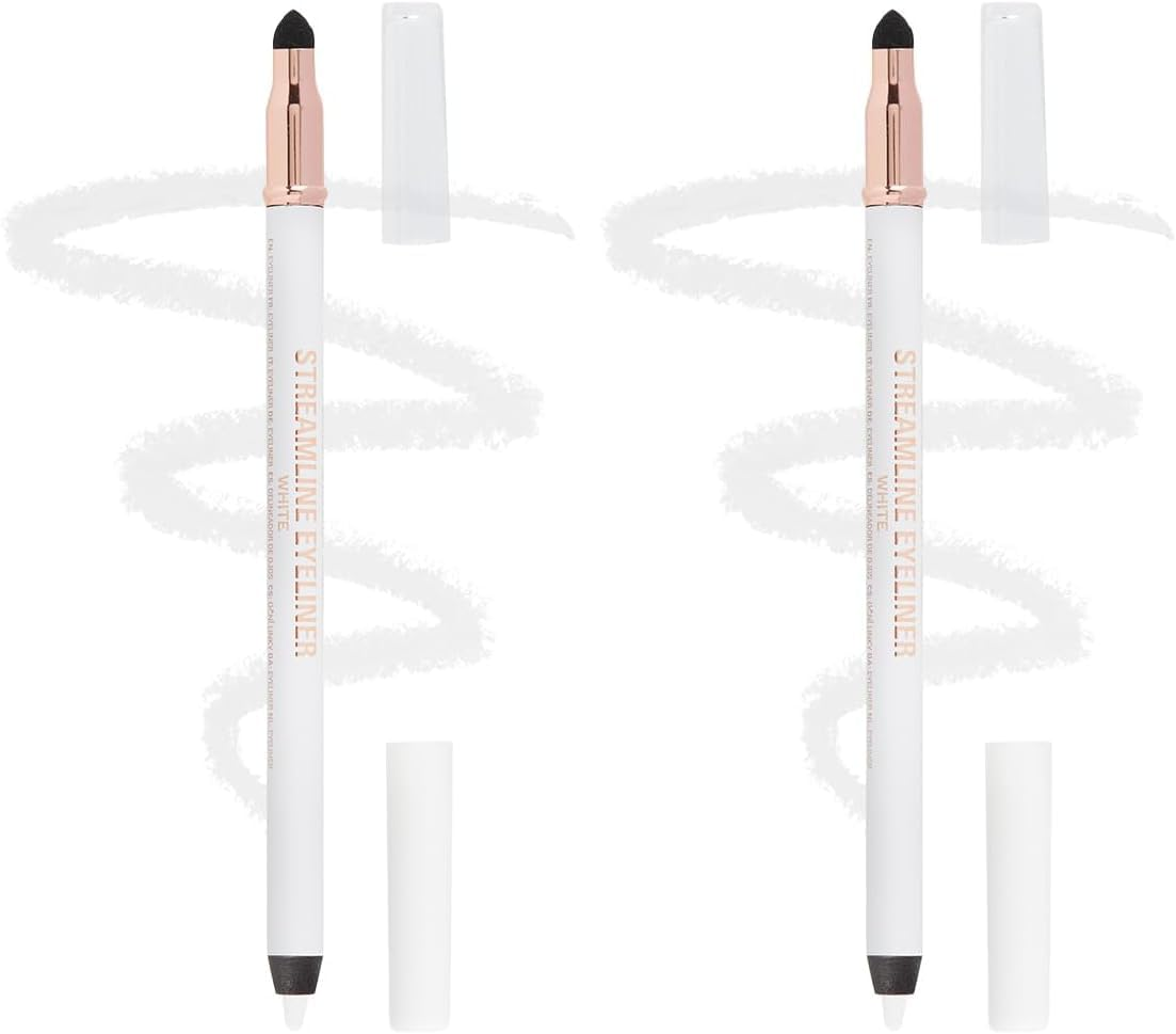 Revolution Streamline Waterline Eyeliner Pencil 1.3 G, White (Pack of 2) image number 1