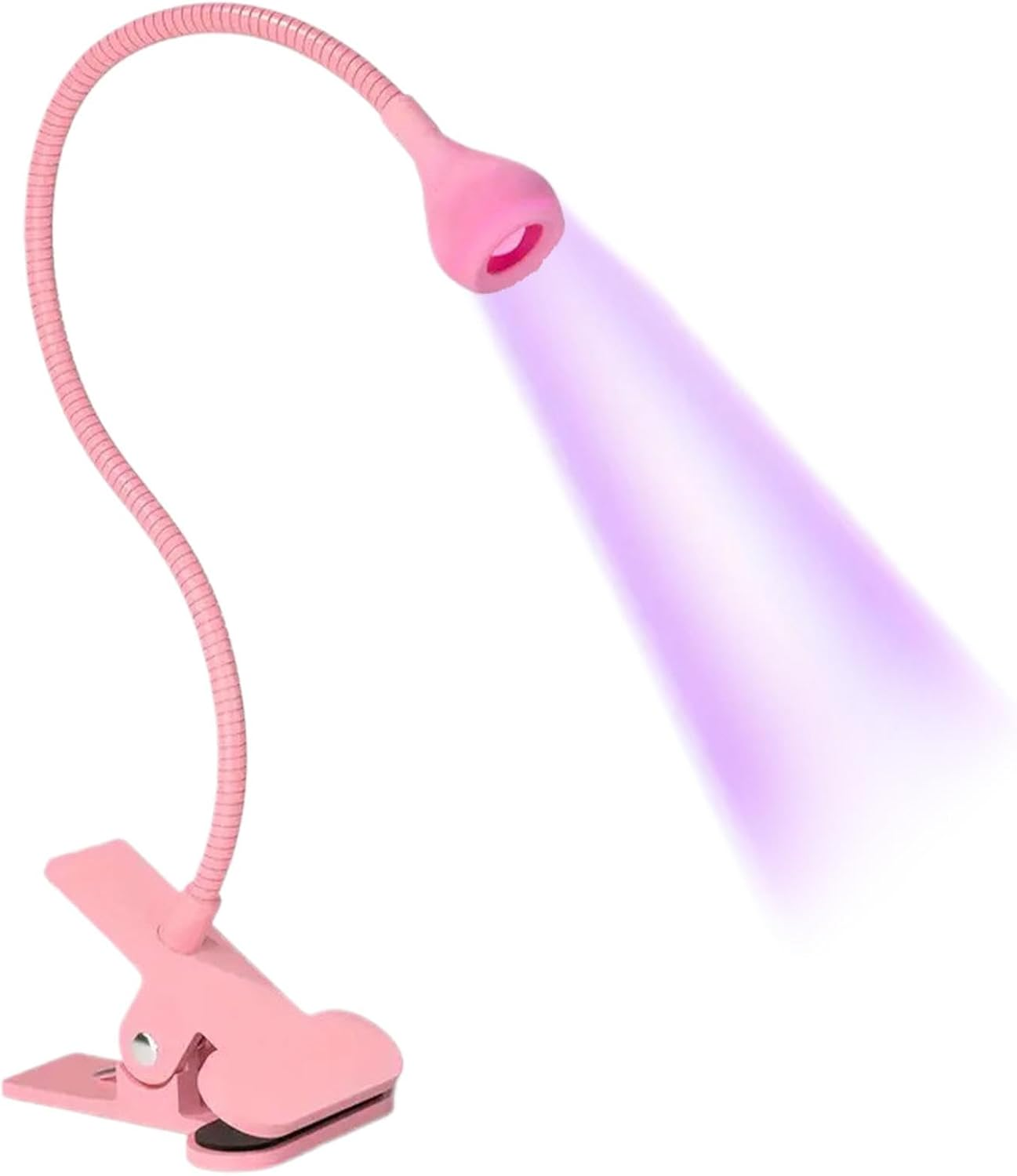 Rissunkv Gooseneck Nail Lamp | Gooseneck LED Nail Light for Gel Nails, Clamp on Nail Lamp,Small USB UV Lamp, Manicure Dryer, Home Salon Nail Accessories for Women Girls