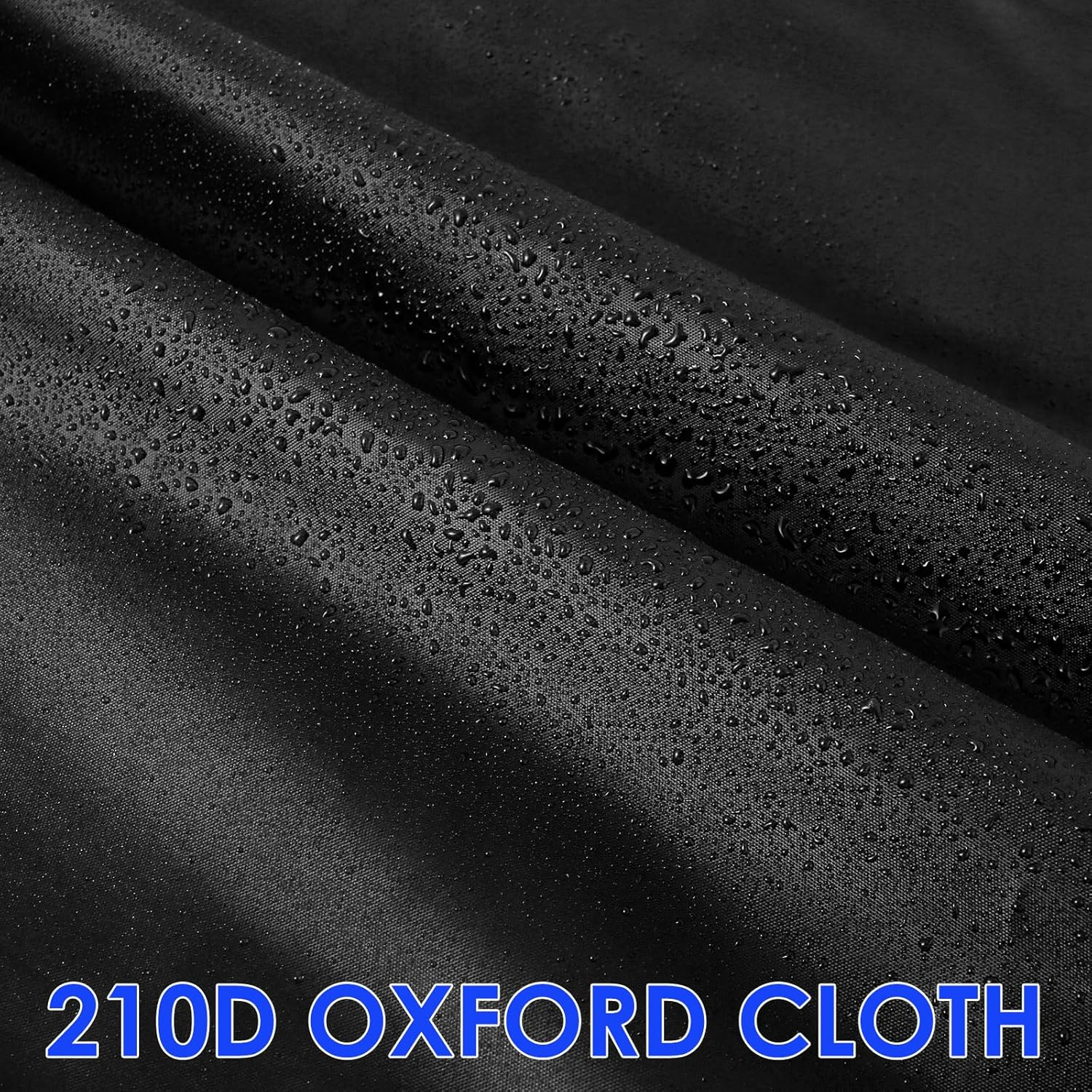 Fxvhojq round Pool Cover with Drawstring Design Sturdy 210D Oxford Cloth Inground Pool Cover Protector for Waterproof and Dustproof(Black,12 Feet) image number 1