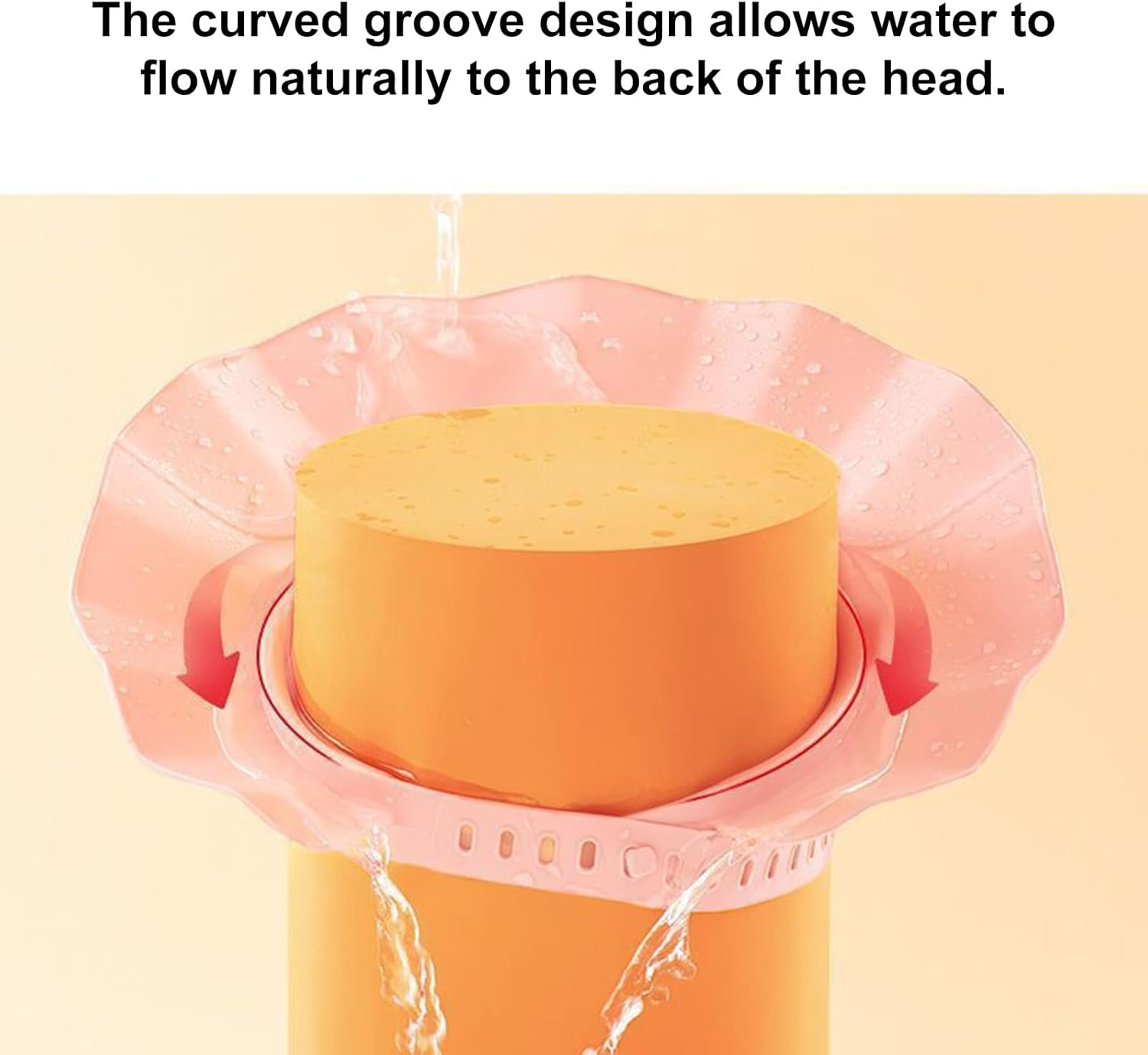 Evnbhgyu Baby Shower Cap Shield - Soft Head Eye Ear Protection Shampoo Shower Hat,Baby Bath Head Shield | for Toddler Children Boys Girls Teens Elderly Pregnant Disabled