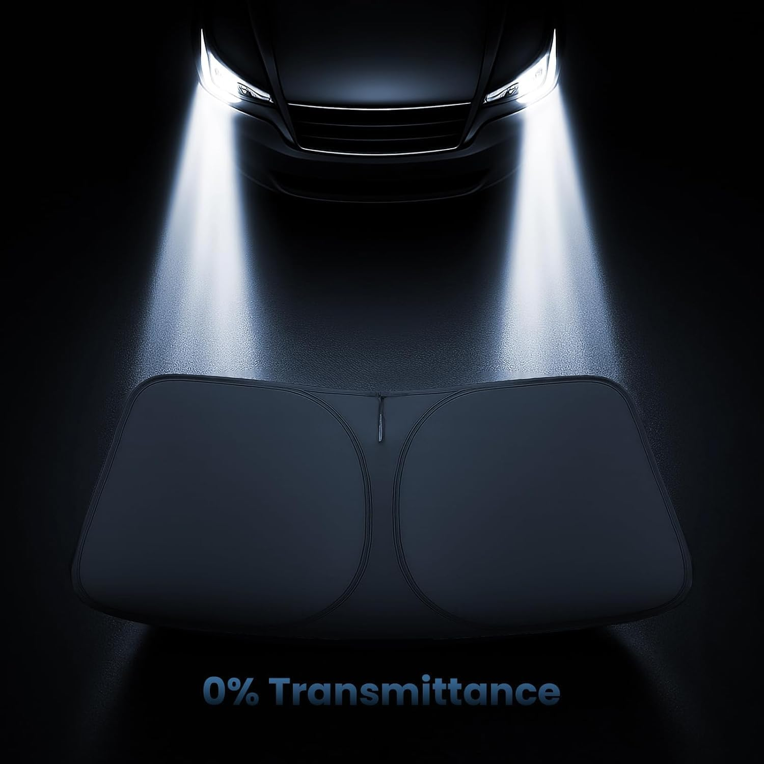 Car Windshield Sun Shade, Thickened Car Window Shades Heat Reflective Interior Cool, Universal Fit for Most Cars Suvs Trucks, Foldable & Portable Design(145Cmx80Cm) image number 2