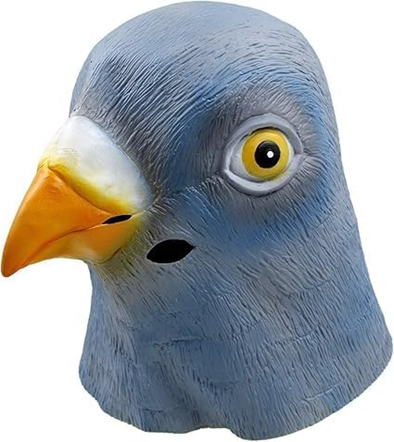 1Pcs Deluxe Novelty Halloween Costume Party Latex Animal Head Mask Pigeon