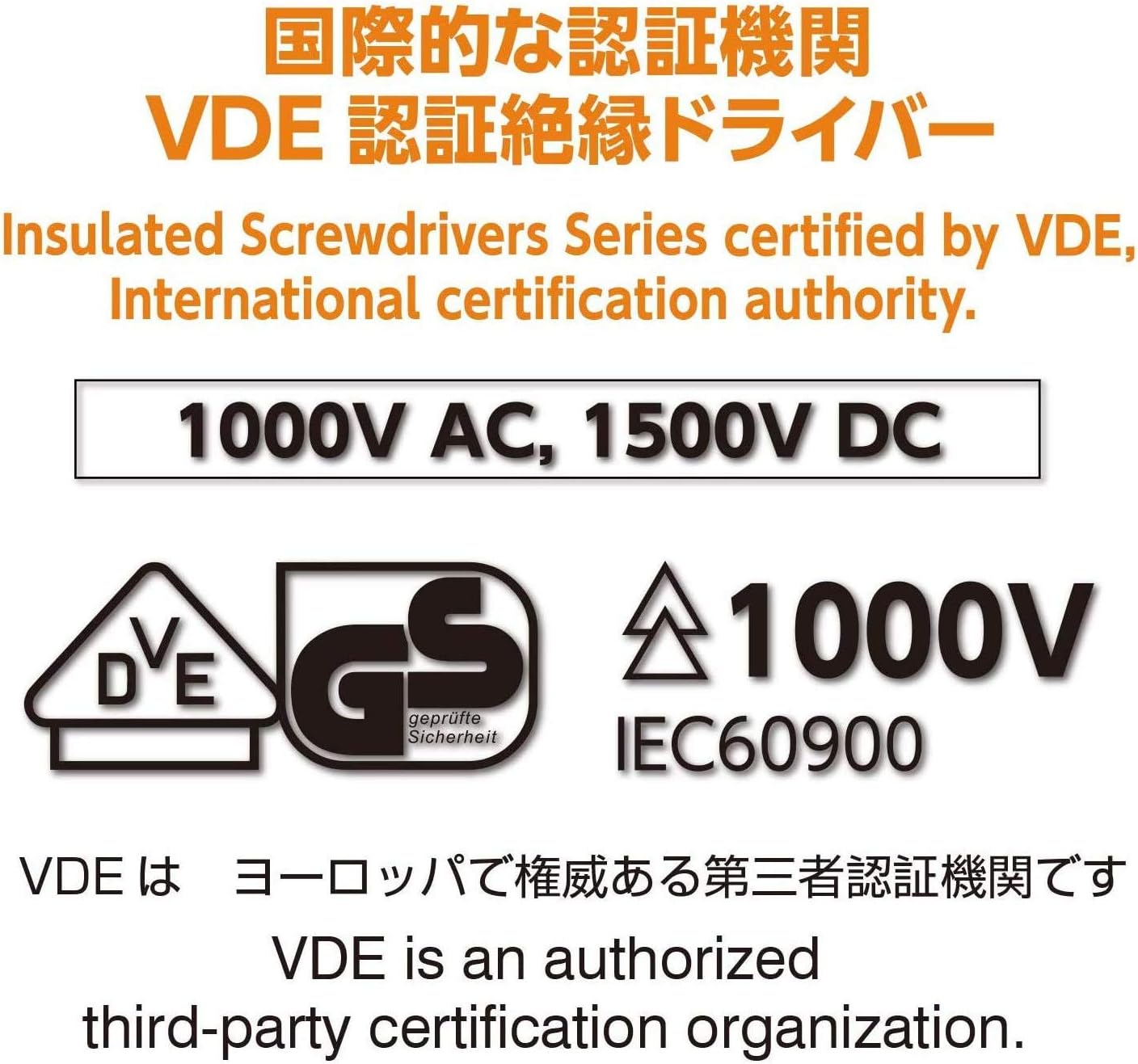 Vessel Ball Grip Insulated Screwdriver Set of 2 +2 X 150 / -6 X 150 202PS-2 image number 5